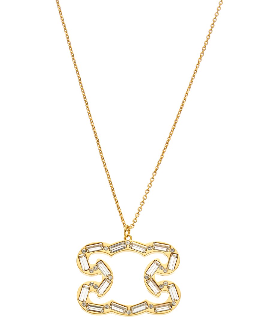 【国内発送】TRIOMPHE SPARKLE NECKLACE IN BRASS Celine Triomphe Frame Sparkle Necklace – Bluefly