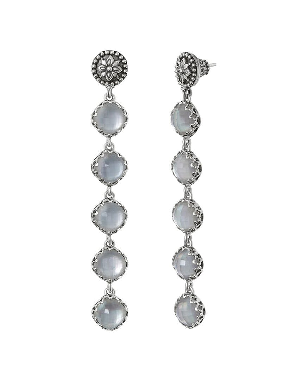 Konstantino Silver Pearl Earrings