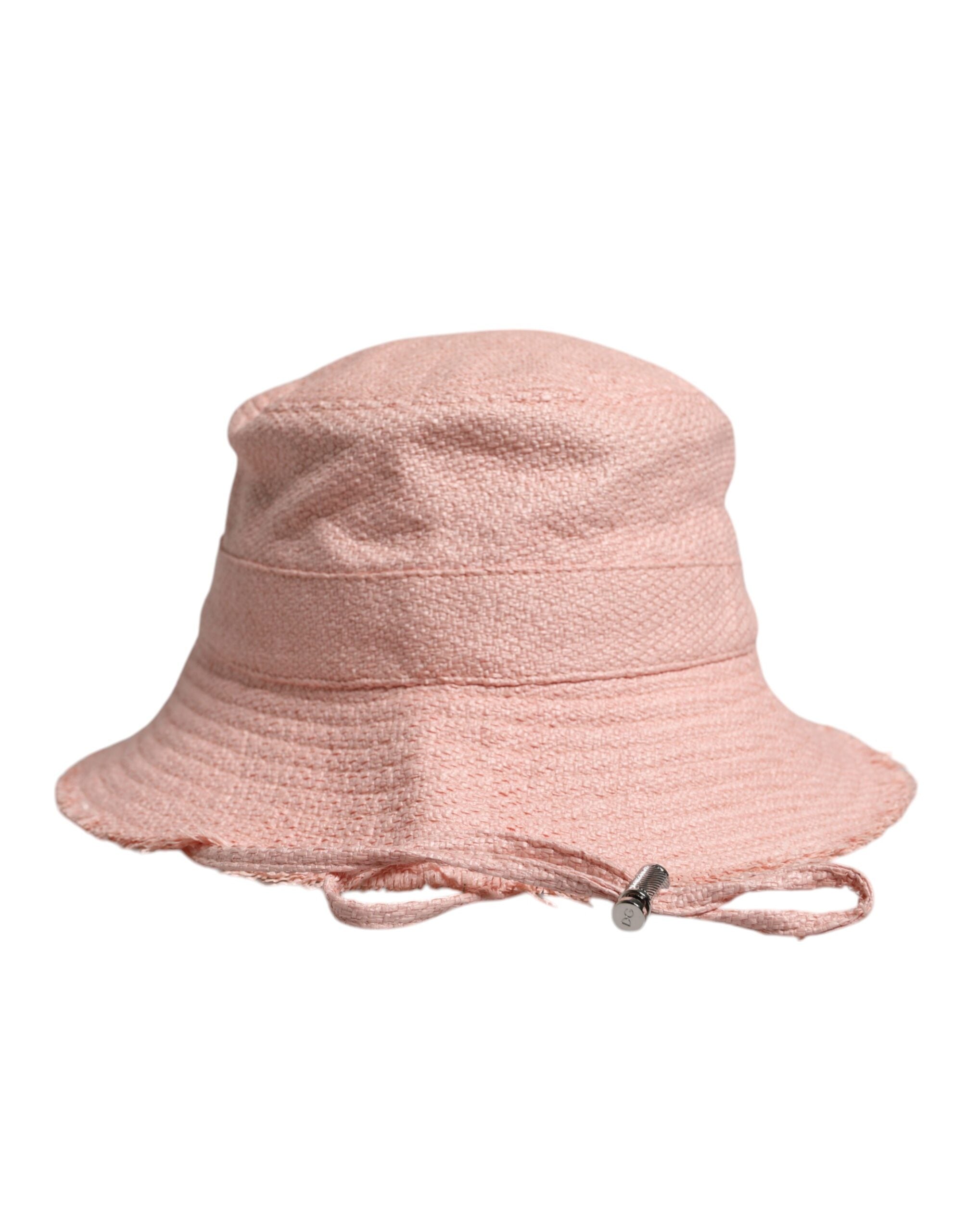 Dolce & Gabbana Pink Cotton Wide Brim Bucket Women\'s Hat Dolce & Gabbana Pink Cotton Wide Brim Bucket Women main image 3