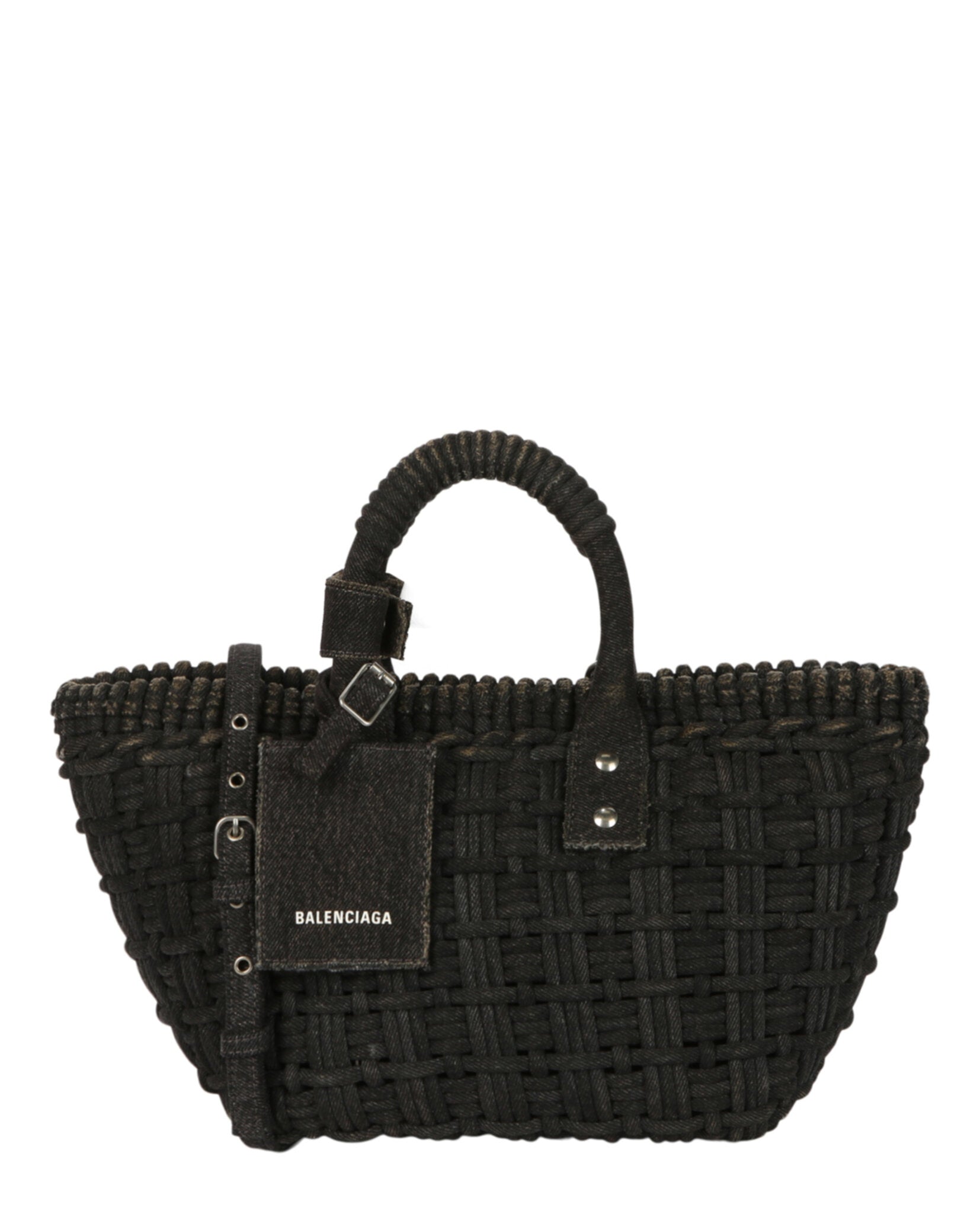 Balenciaga Womens Bistro Xs Basket Top Handle Bag In Denim – Bluefly