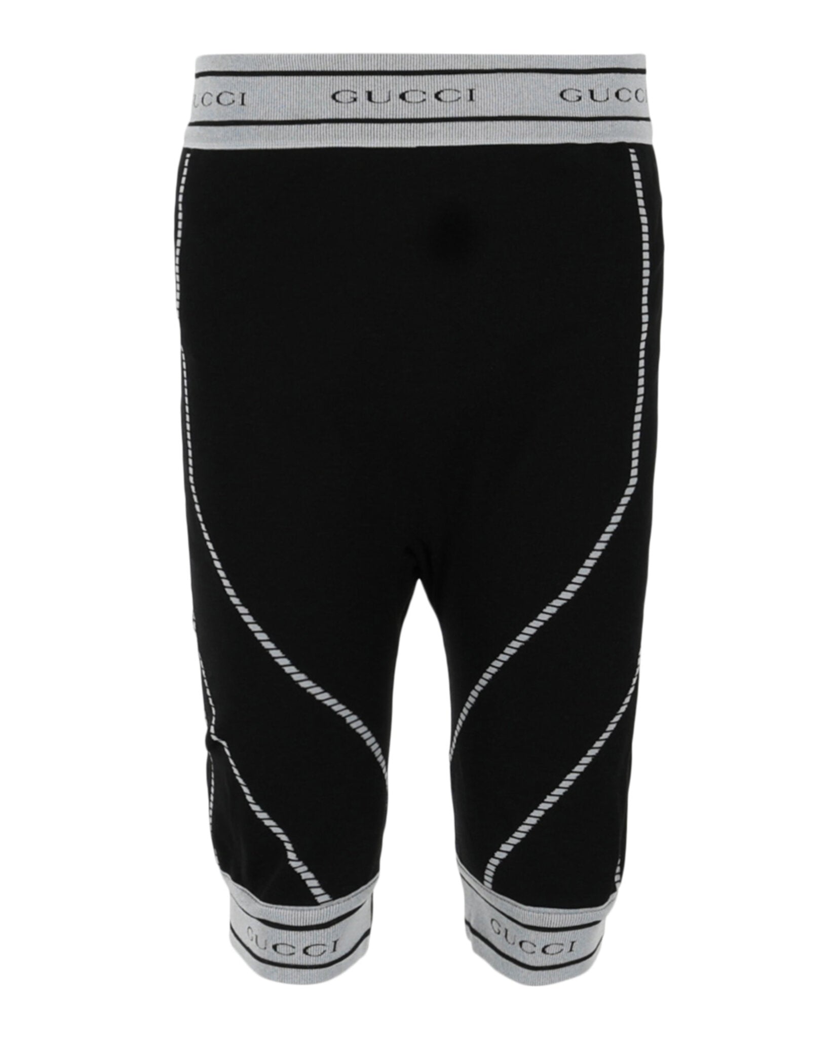 ⭕Gucci GG Monogram Jersey shortpants Printed jersey basketball shorts in black | GUCCI® US