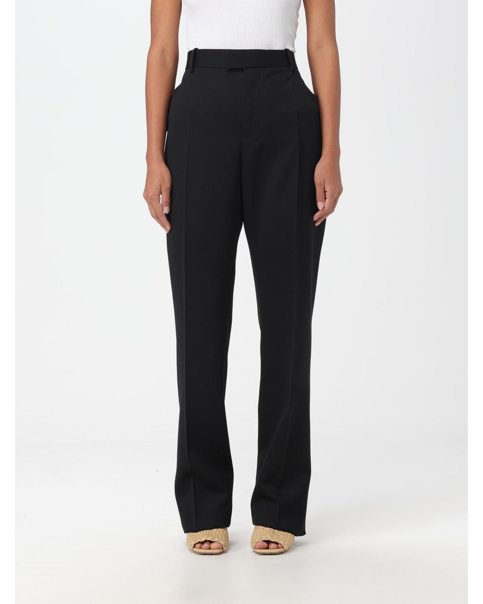 パンツ BOTTEGA VENETA Woman Pants Black 708384VKIS0 1000 Bottega Veneta Tailored StraightLeg Pants Women Black – Bluefly