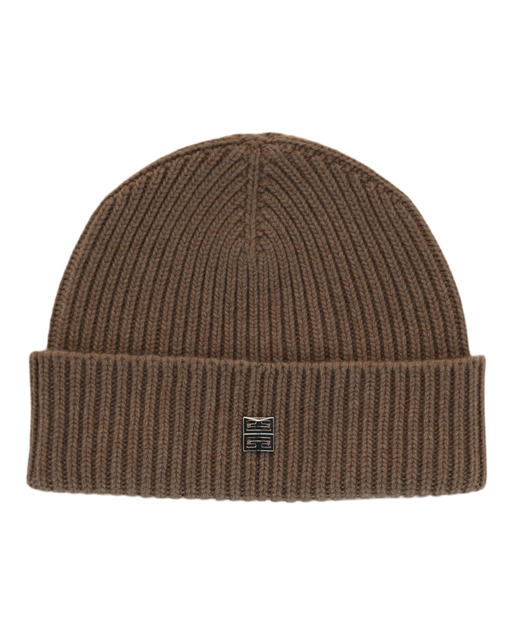 Givenchy Ribbed Wool-Blend Beanie Womens Givenchy Paris beanie in wool in - grey mix - BPZ0C4P0P6-067  main image 4