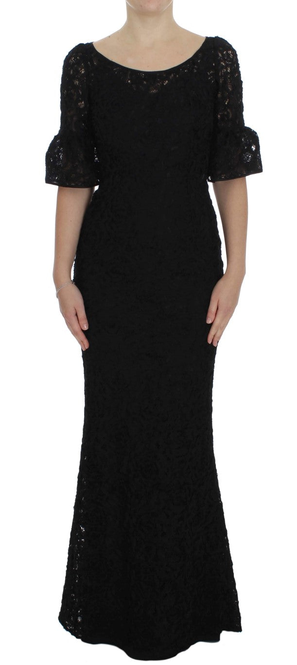 princess polly baby blue dress Dolce & Gabbana Black Floral Lace Long Bodycon Maxi Women's Dress – Bluefly