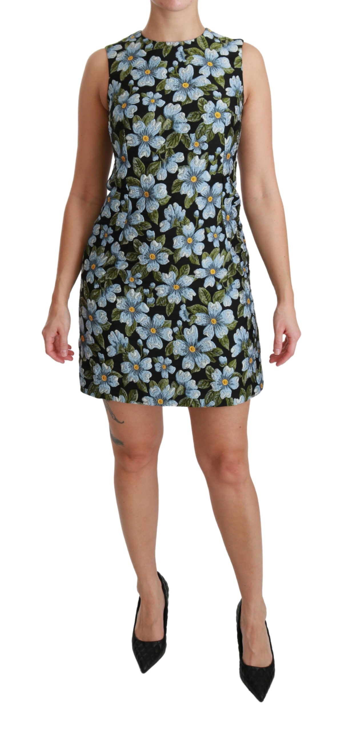 Dolce & Gabbana★素敵！Daisy Print Brocade Shift Dress Dolce Gabbana Daisy Brocade Shift Dress Size 38 | eBay