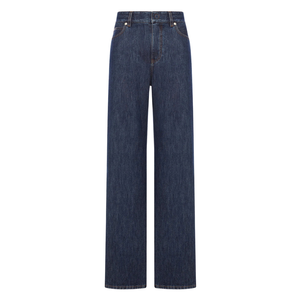 Fendi Blue Denim - Wide-Leg Jeans Women – Bluefly