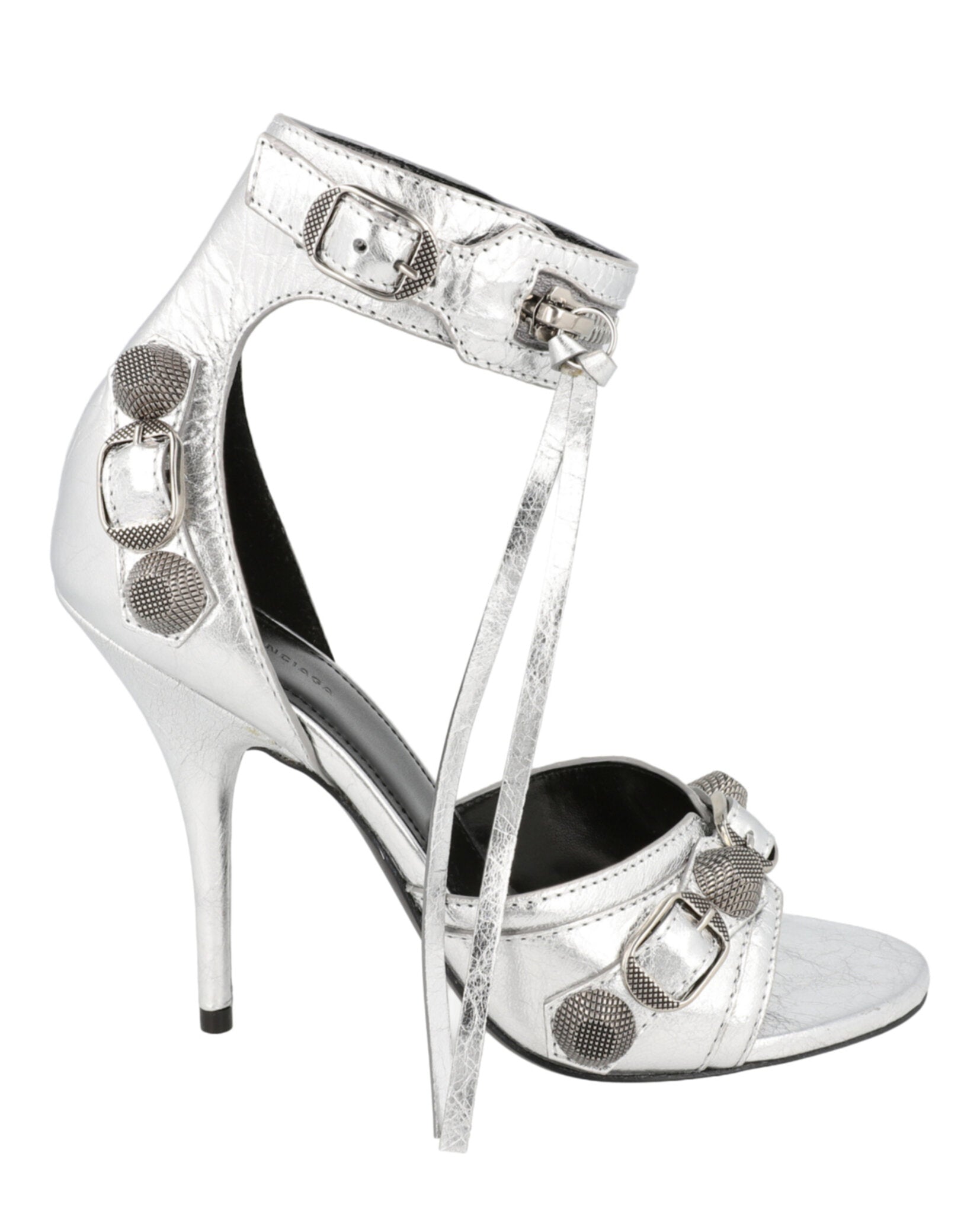 Balenciaga Womens Cagole Studded Sandal Heels – Bluefly