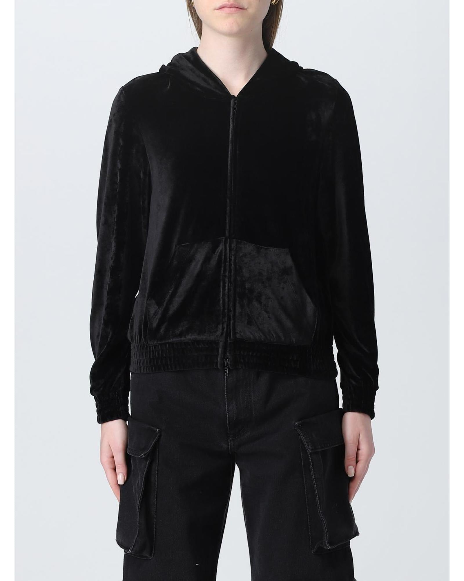 【送料&関税込】Balenciaga Velvet Full Zip Hoodie Balenciaga Velour Zipped Hoodie | Black | FARFETCH