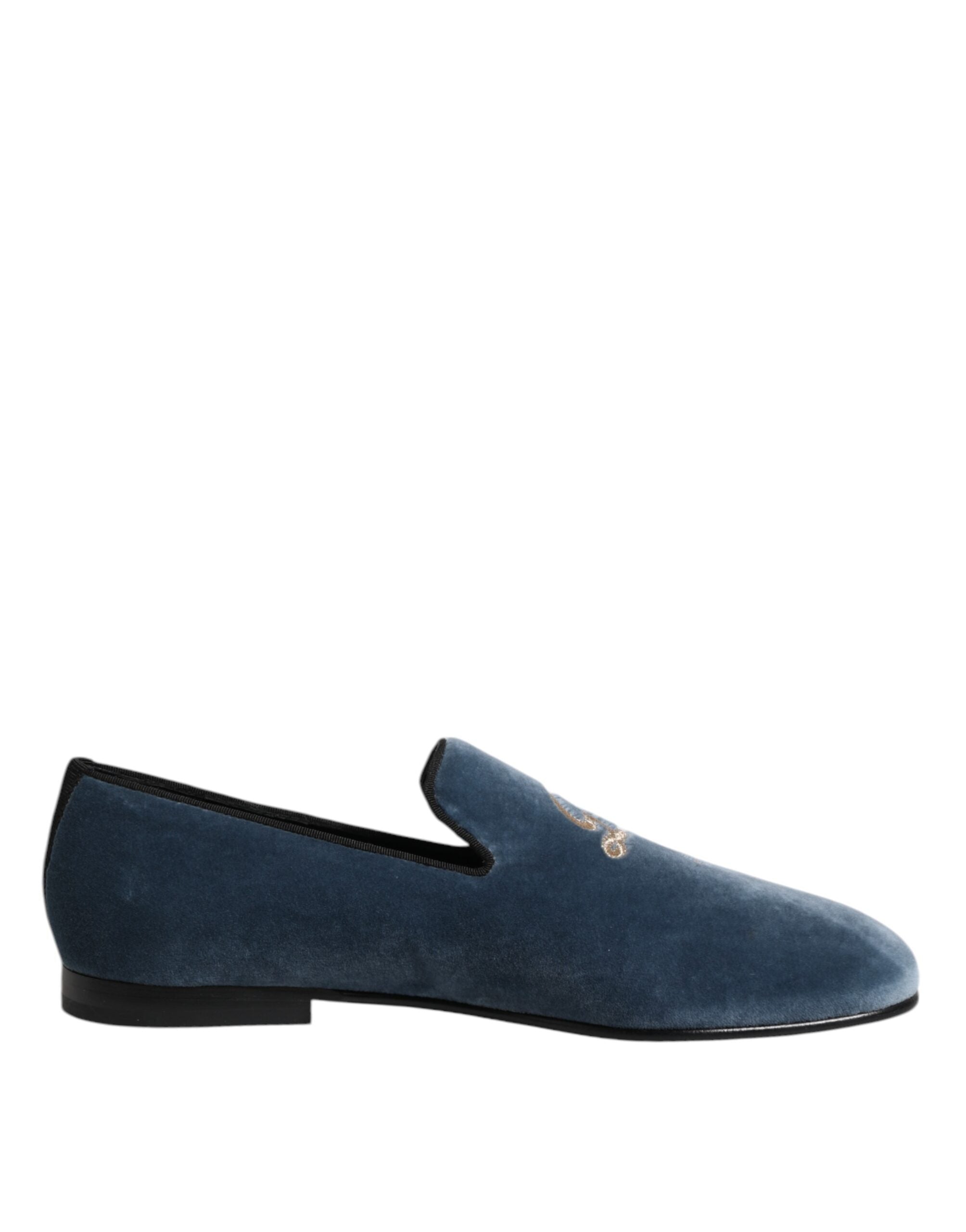 blue velvet dress shoes DG Logo Loafers Formal no-returns:2026-05-07_2026-05-18 Richly hued and impeccably Marc Jacobs Satin Daisy Color:Denim-Dark Wash