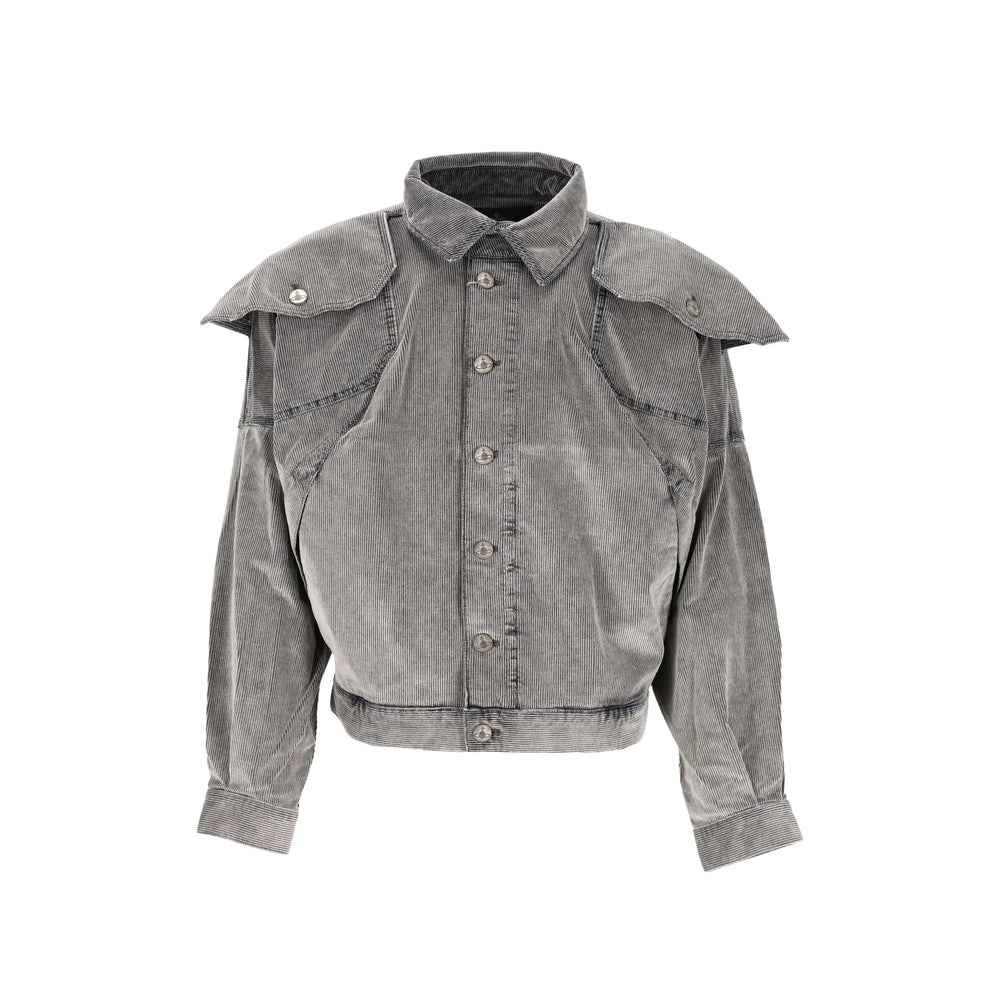  ダークデニムジャケット 46 Vivienne Westwood Grey Jackets - Denim Jackets Men – Bluefly