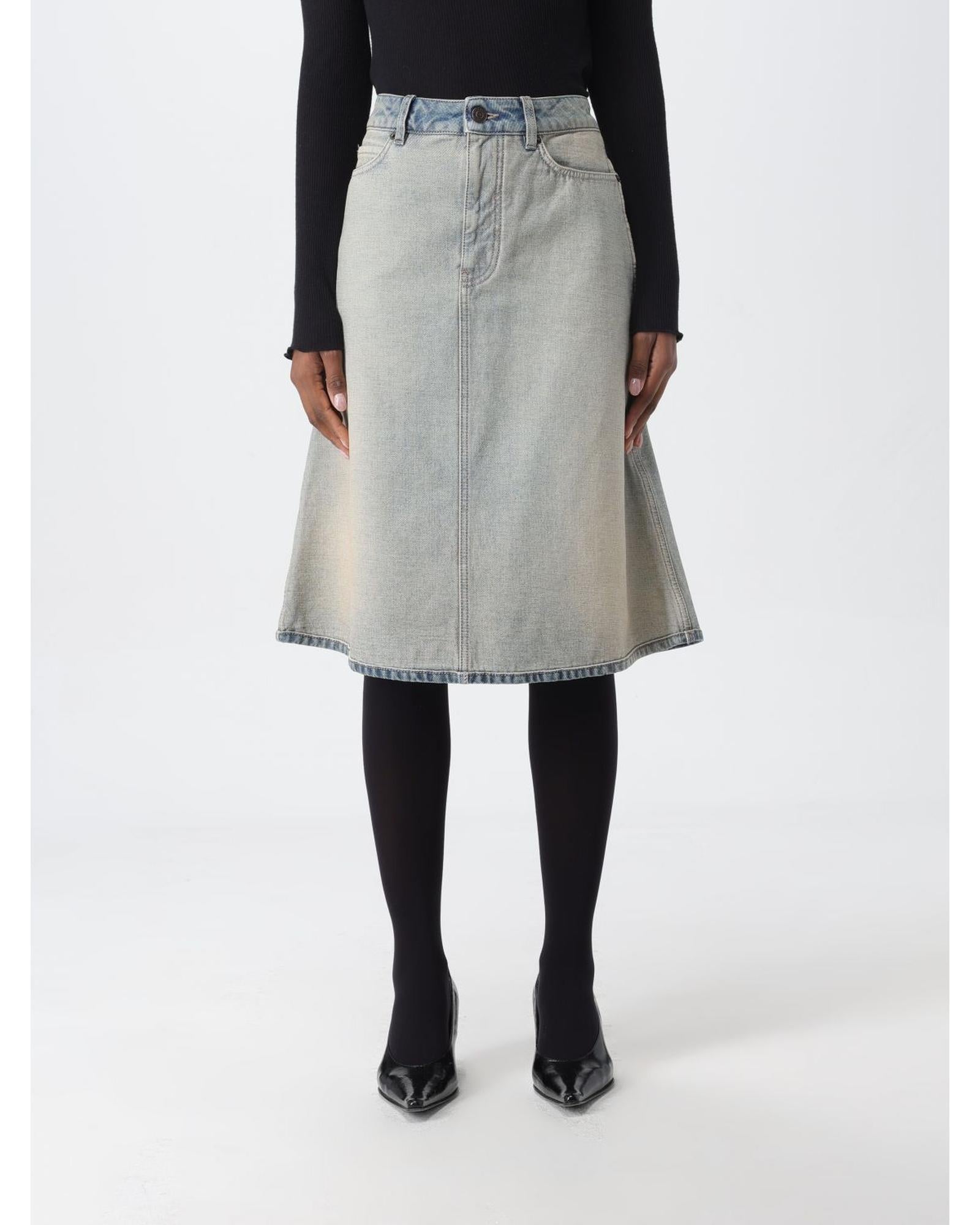 【送料&関税込】Balenciaga Denim Midi Skirt Balenciaga ALine Denim Midi Skirt Women – Bluefly