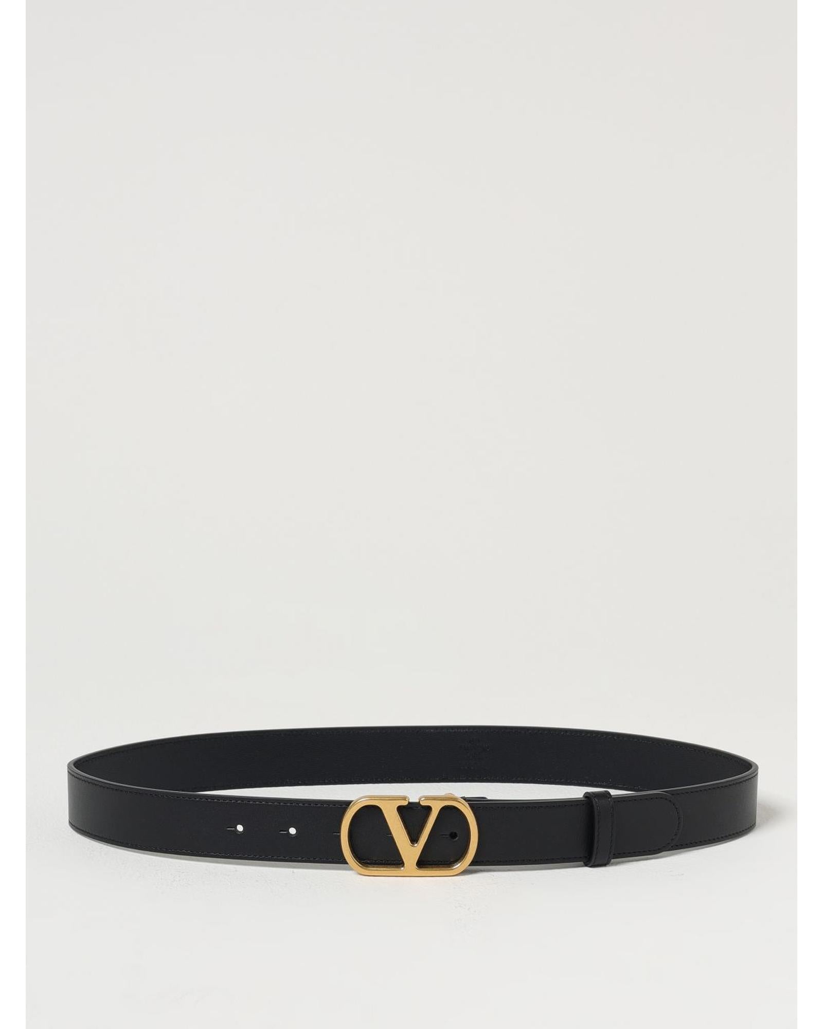 ベルト VALENTINO Woman Belt Black 7W2T0SM3IYR 0NO Valentino Garavani Belt Logo Buckle Women Black Belts – Bluefly
