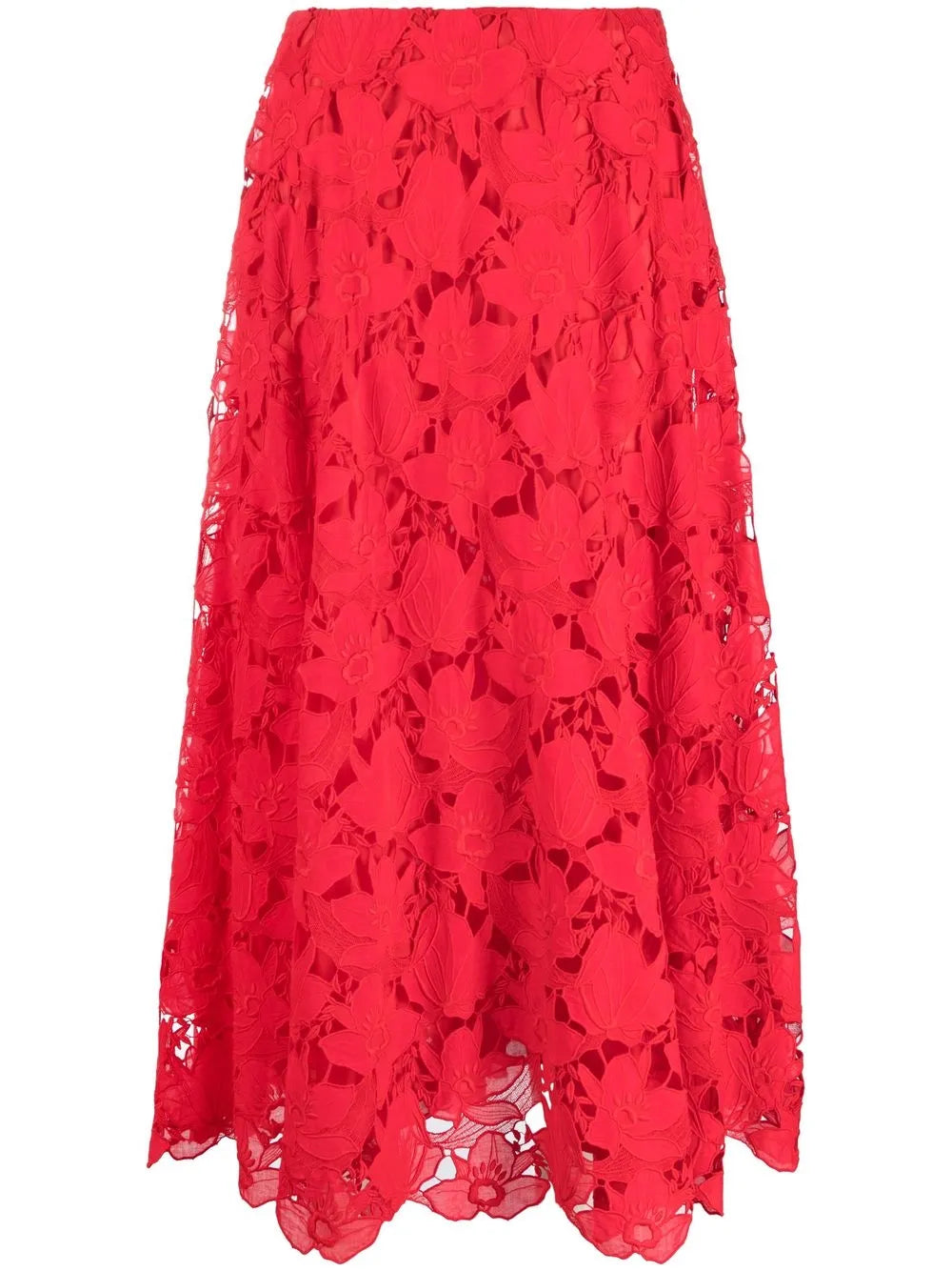 Valentino Garavani Floral-Lace Midi Skirt – Bluefly