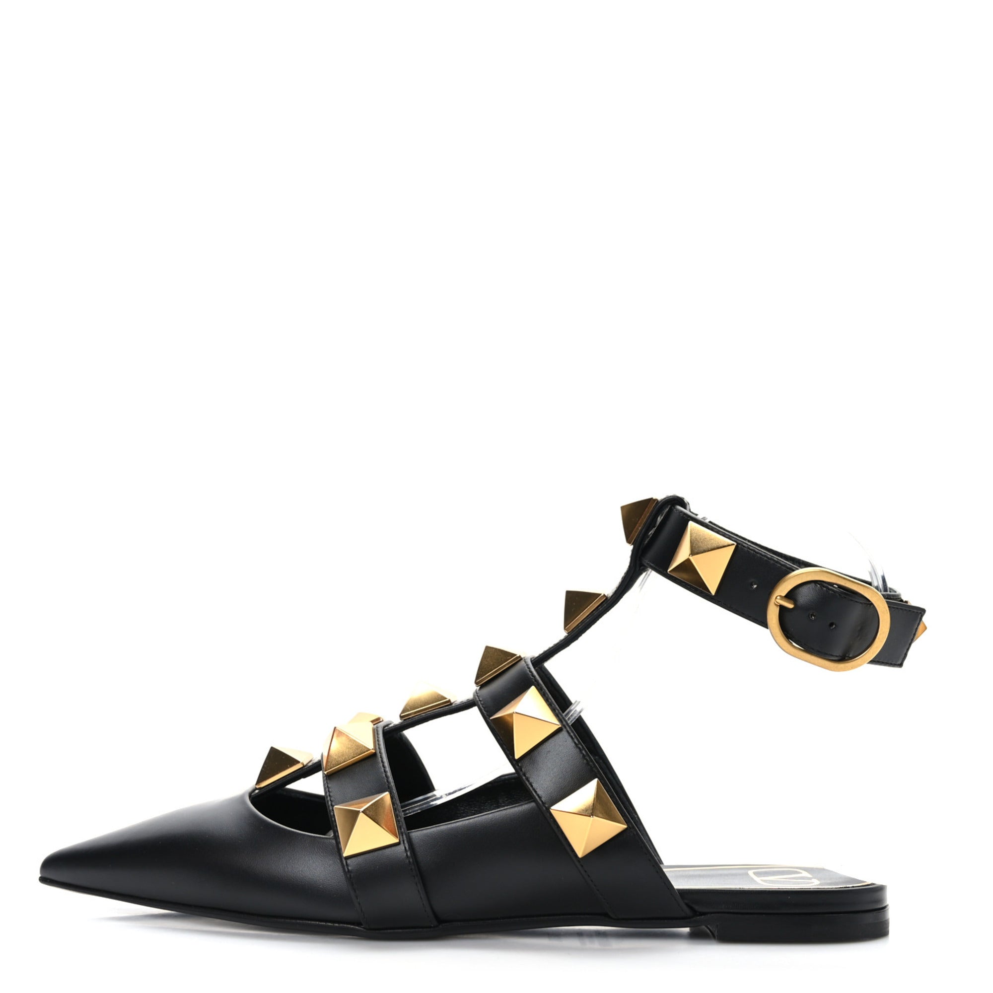 【VALENTINO GARAVANI】 ROMAN STUD FLAT BALLERINAS Valentino Garavani Roman Stud Ballet Flats – Bluefly