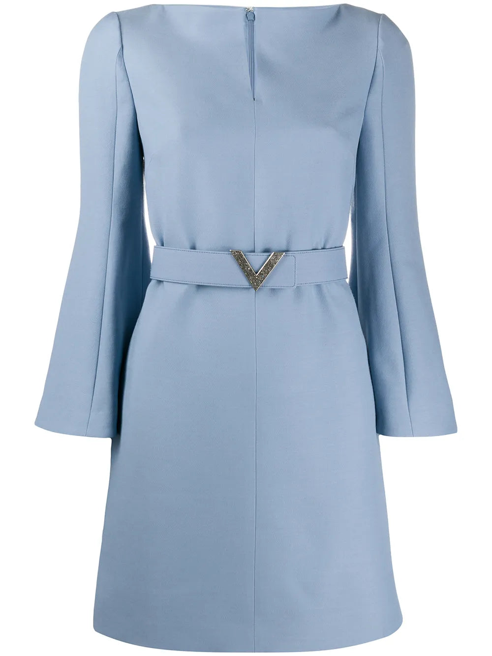 valentino blue dress Valentino Garavani Crepe Couture Midi Dress | Blue