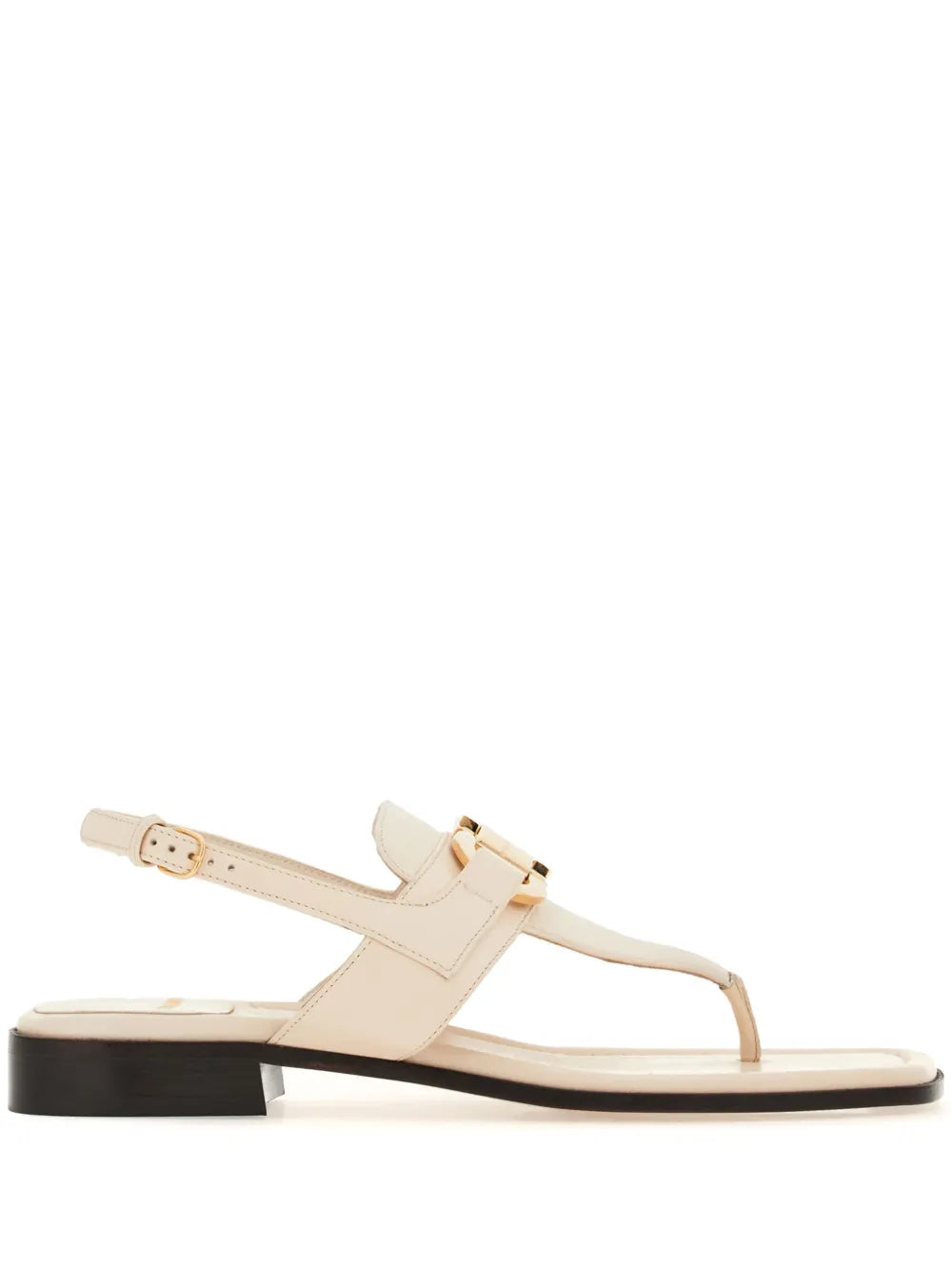 Ferragamo Gancini-Buckle Leather Sandals – Bluefly