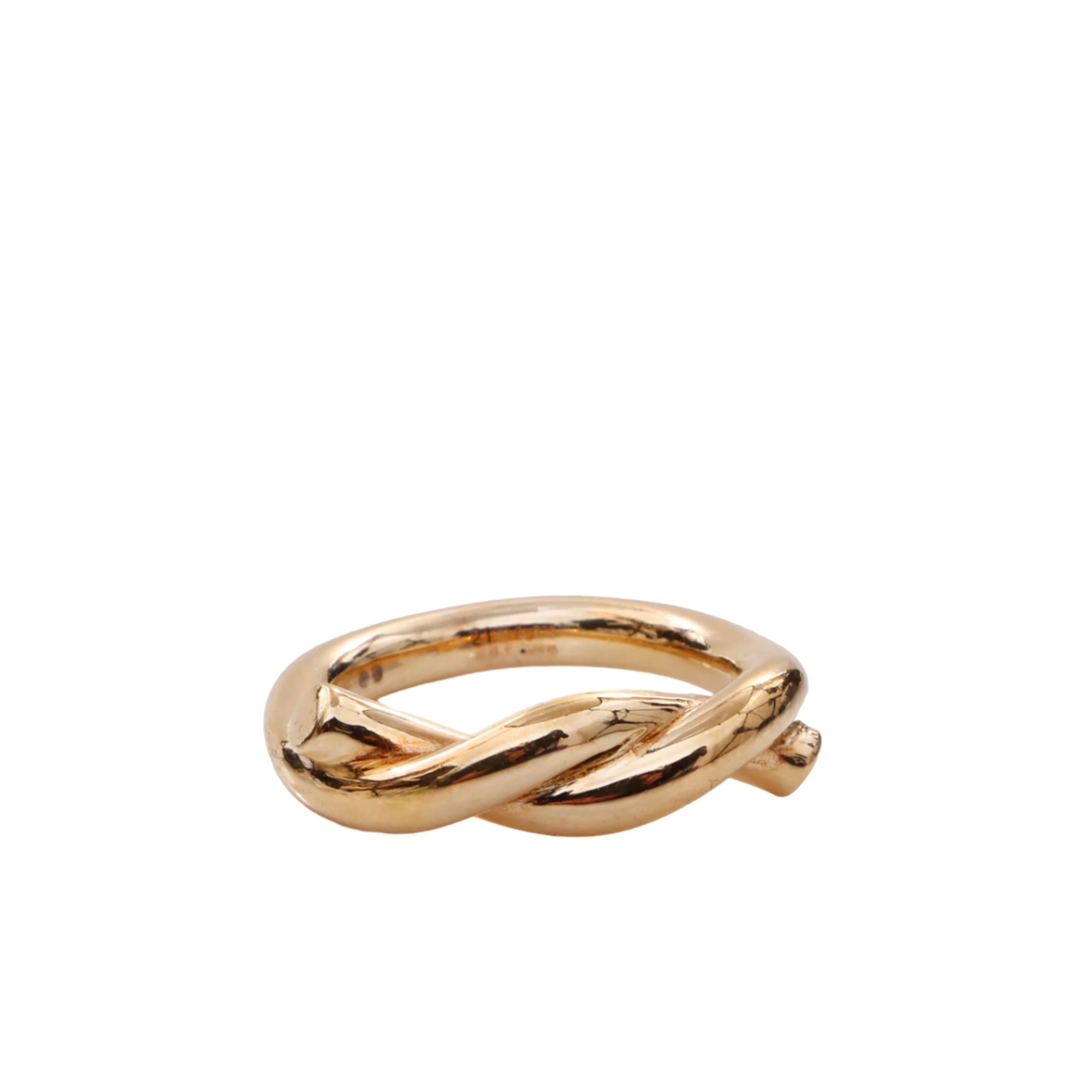 Bottega Veneta Men's Gold-Plated Knot Ring – Bluefly