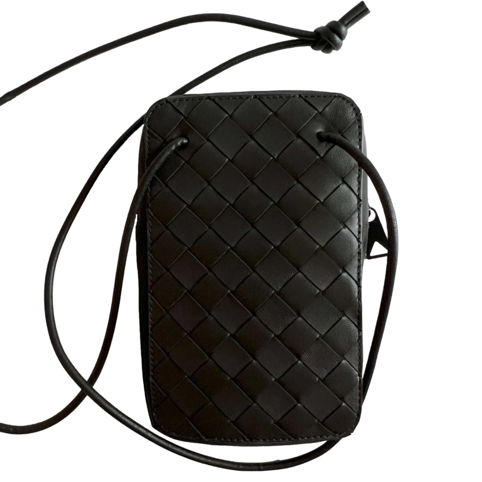 BOTTEGA VENETA★Intrecciomirage Leather Shoulder Bag Bottega Veneta Loop Intrecciato Metallic Leather Shoulder
