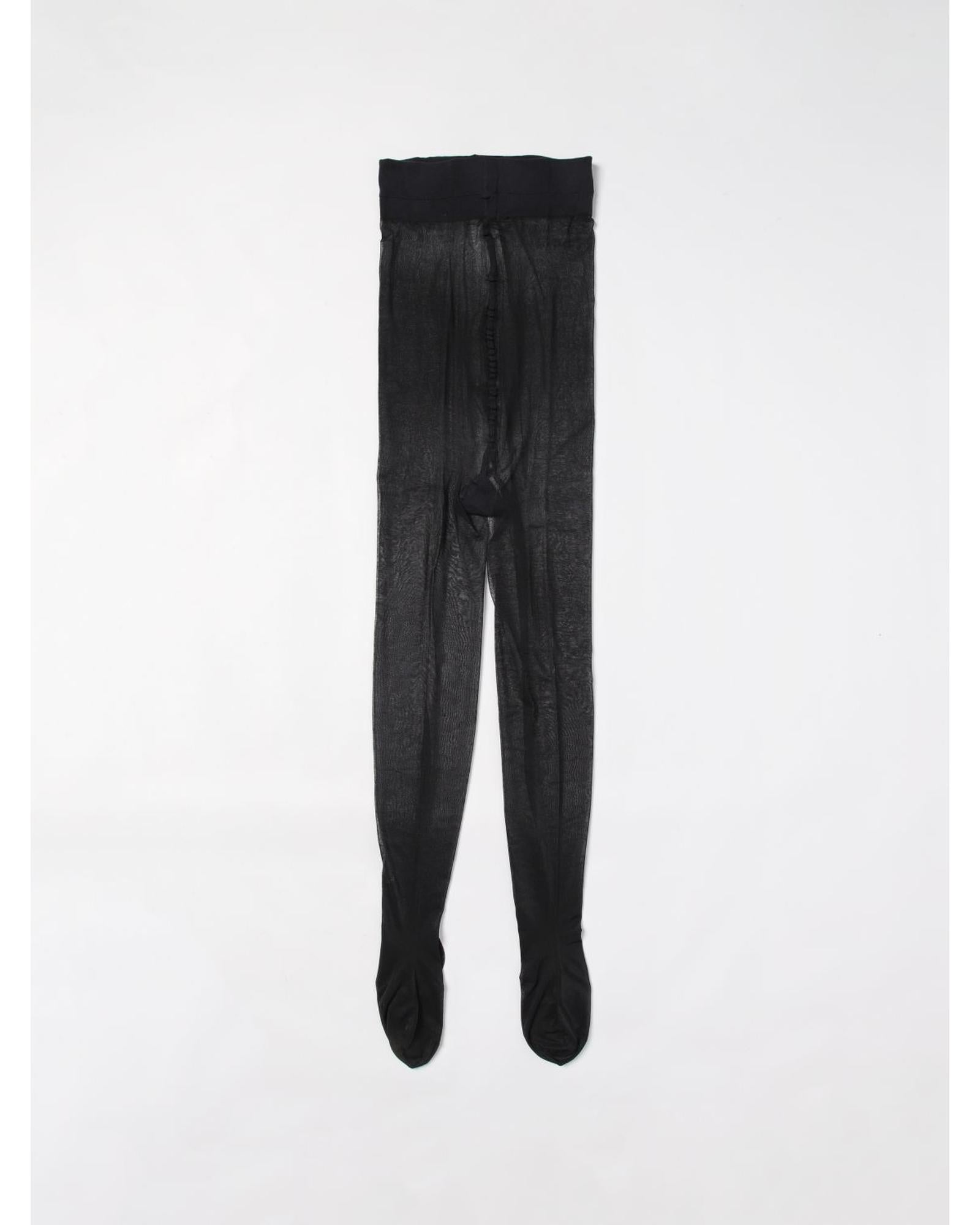 タイツ・ソックス SAINT LAURENT Woman Socks Black 809807 Y37VL 1067 Saint Laurent Sheer Tights Reinforced Toe Women Black Socks