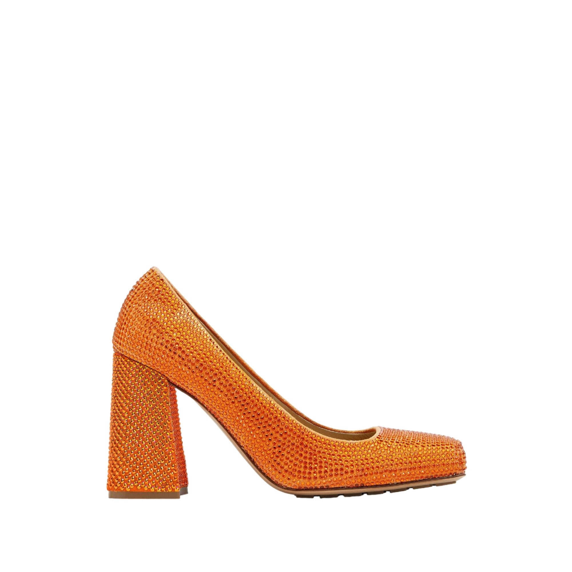 ボッテガヴェネタ Bottega Veneta Tower Pumps Bottega Veneta Tower Square Toe Ankle Strap Pumps in Fondant