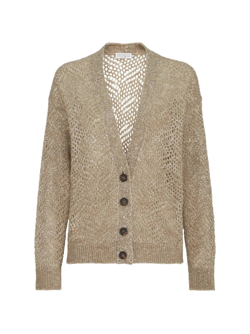 Brunello Cucinelli Women Cardigan Dazzling Abstract Leaf – Bluefly
