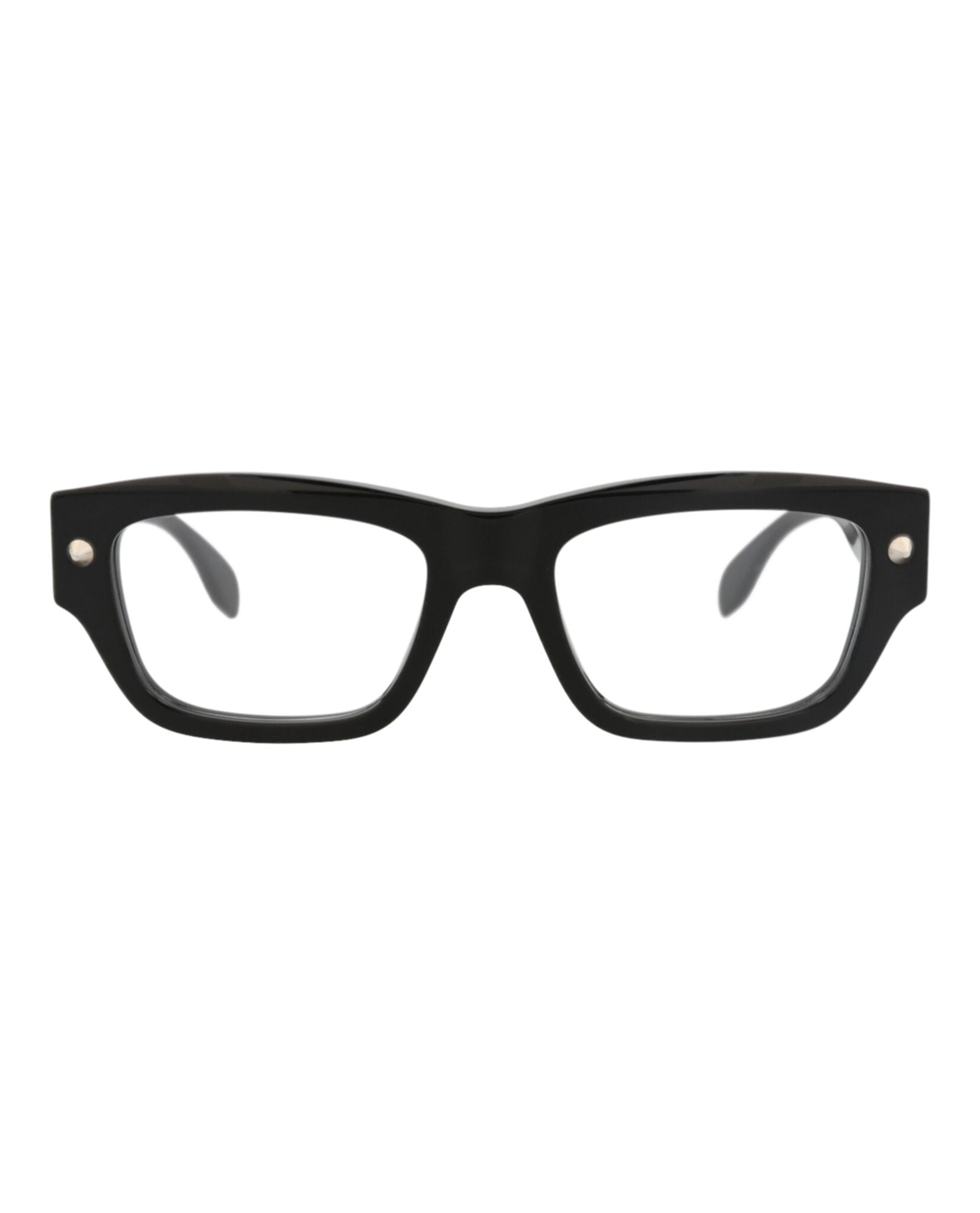 Alexander McQueen Unisex Square/Rectangle Black Black Transparent