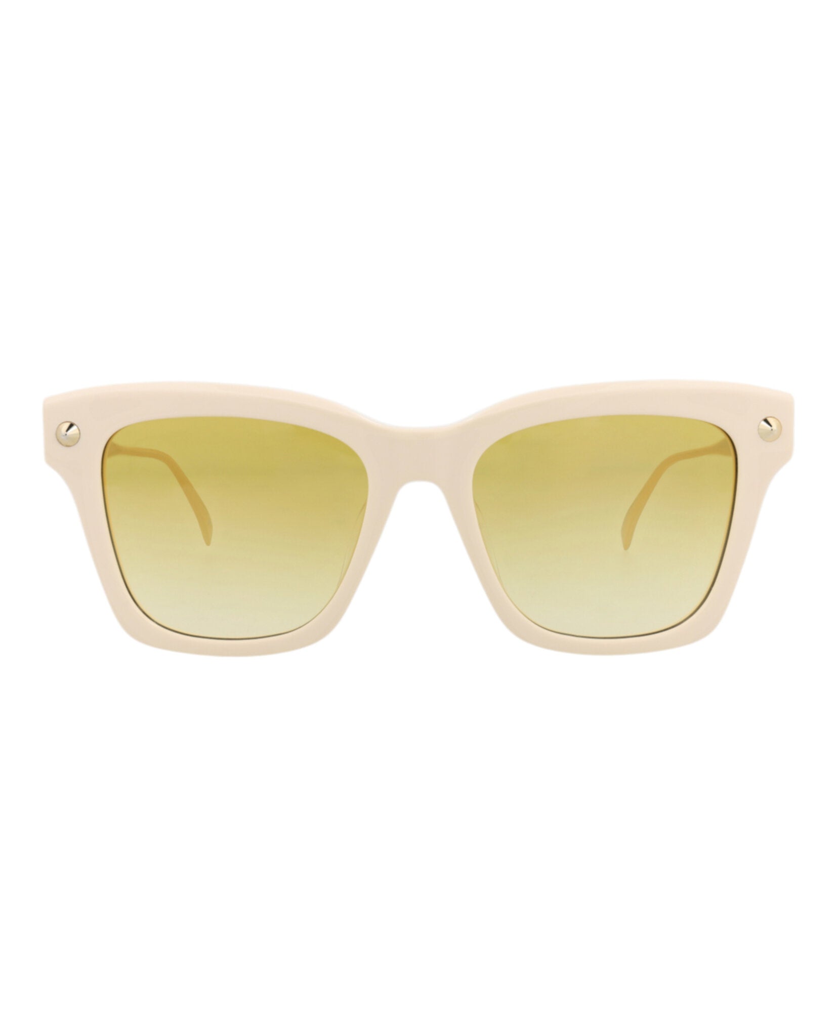 Alexander McQueen Square-Frame Recycled Acetate Sunglasses Ivory Womens Alexander-McQueen-Square-Frame  main image 3
