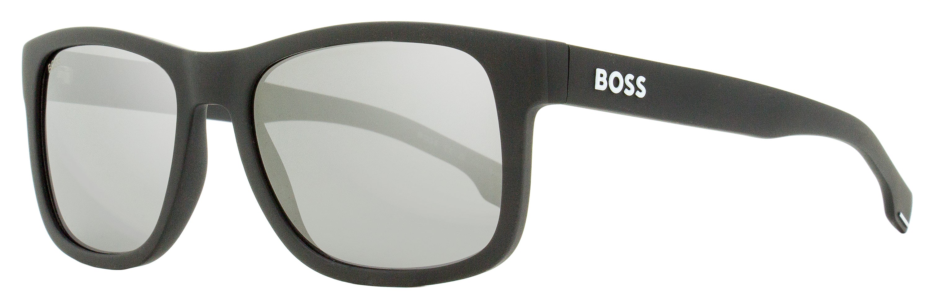 Boss Rectangular Sunglasses B1568S 003T4 Matte Black 55mm – Bluefly