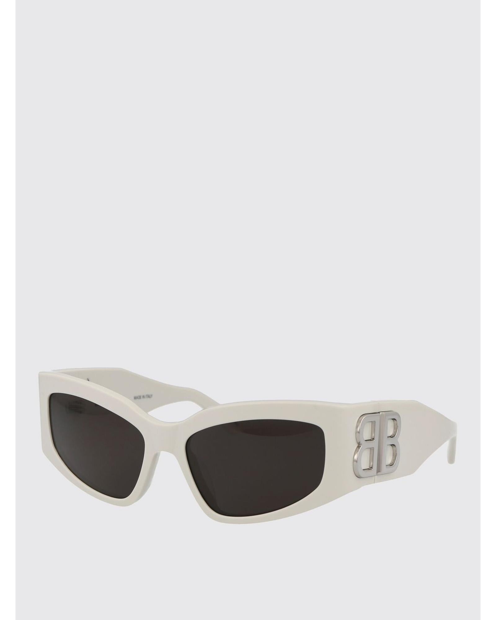 サングラス BALENCIAGA Woman Sunglasses White BB0321S 005 Balenciaga BB0321S Sunglasses White Women – Bluefly