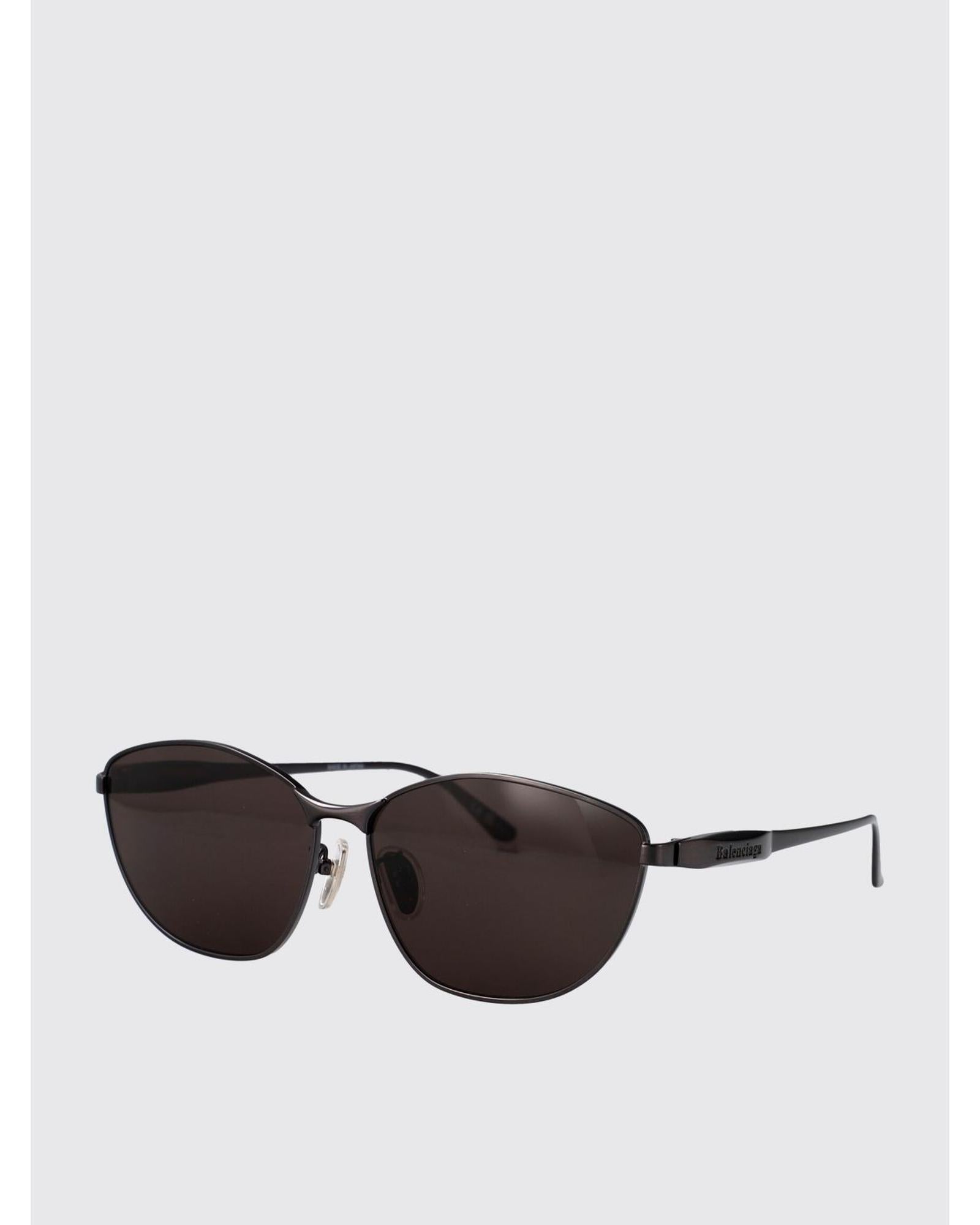 サングラス BALENCIAGA Woman Sunglasses Grey BB0358SK 001 Balenciaga Sunglasses Metal Frame Dark Lenses Women Grey