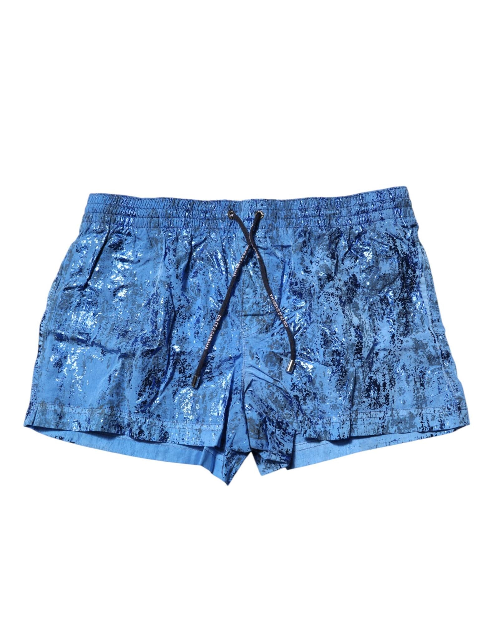 水着 Dolce & Gabbana Swim Trunks Dolce & Gabbana Swim Trunks AllOver Print Men Blue Swimwear