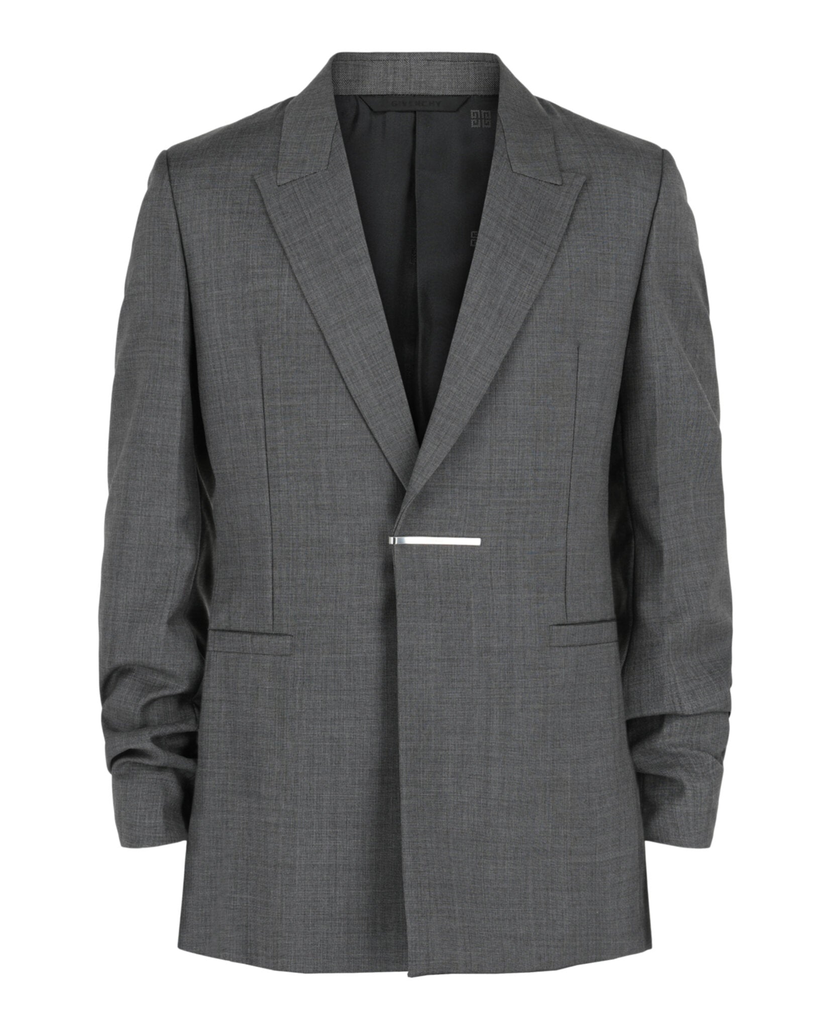 Givenchy Mens Slim-Fit Metal Bar Structured Blazer – Bluefly