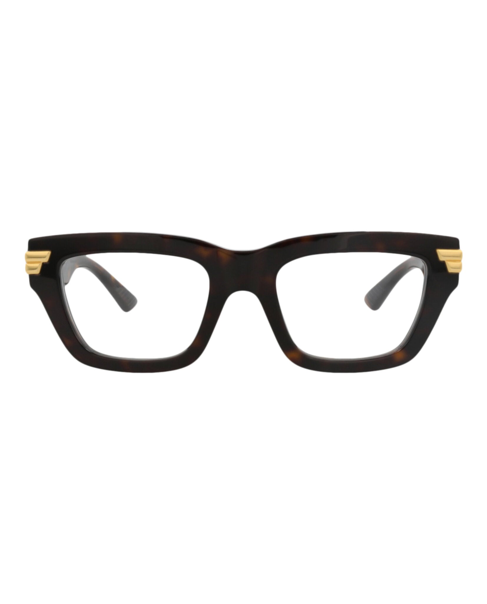 Bottega Veneta Womens Square/Rectangle Havana Havana Transparent