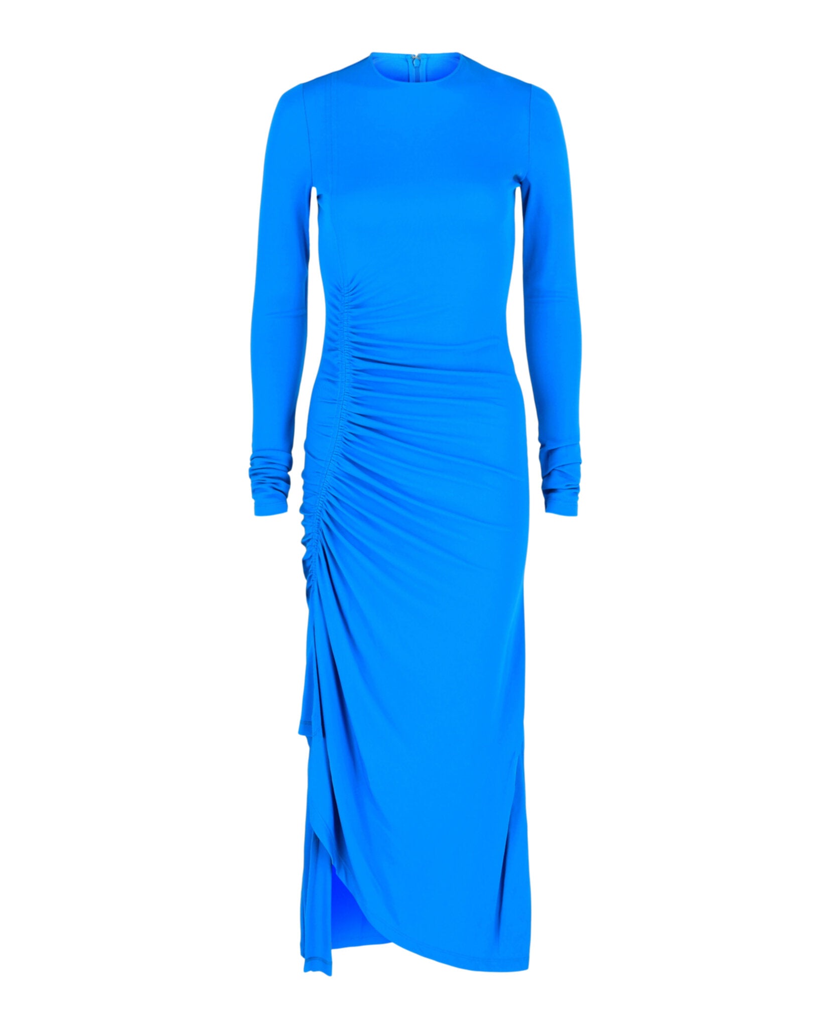 blue givenchy dress Ruched Maxi 34 / Aquamarine Color:blush-pink
