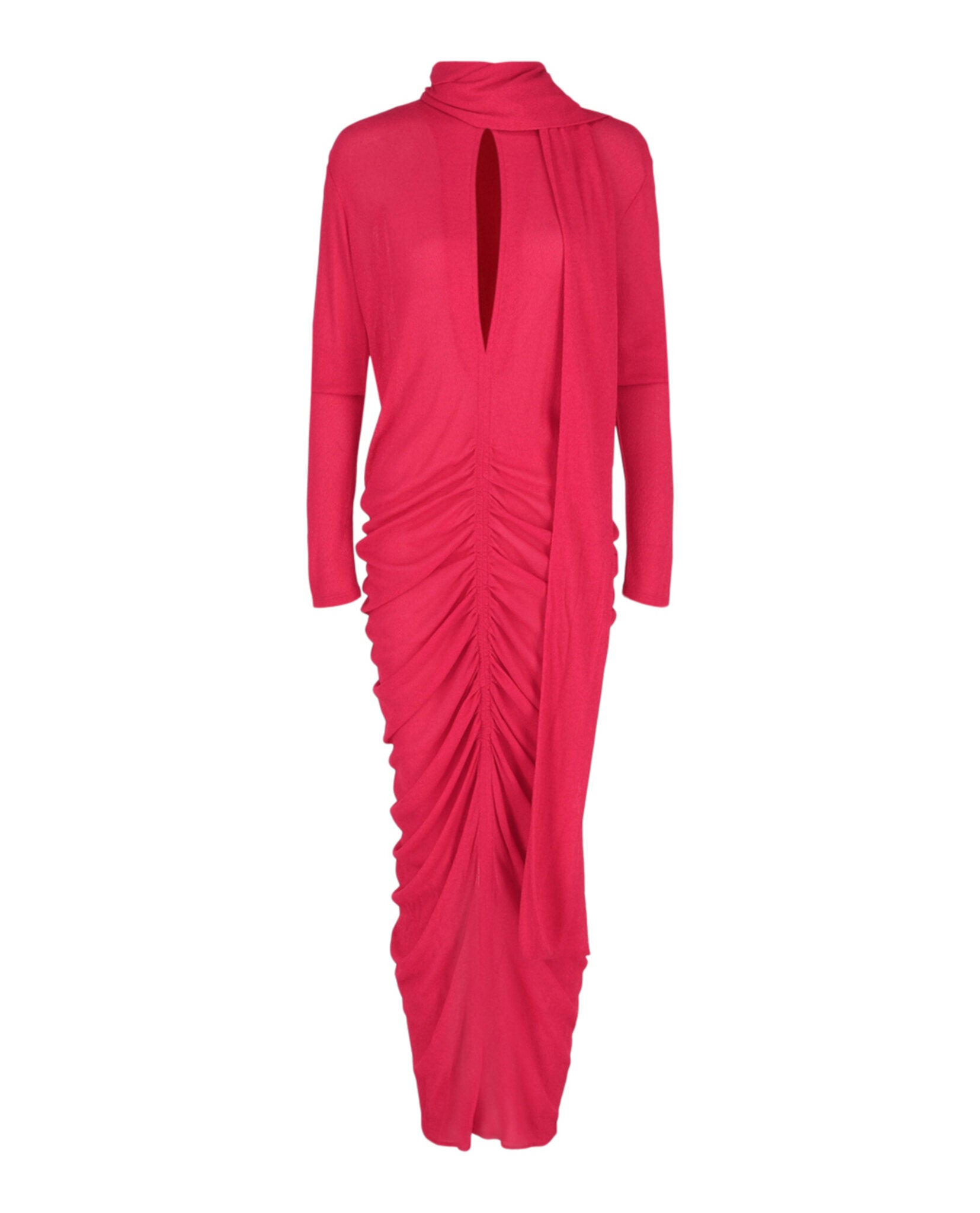 Givenchy Draped Scarf Dress 44 / Cyclamen