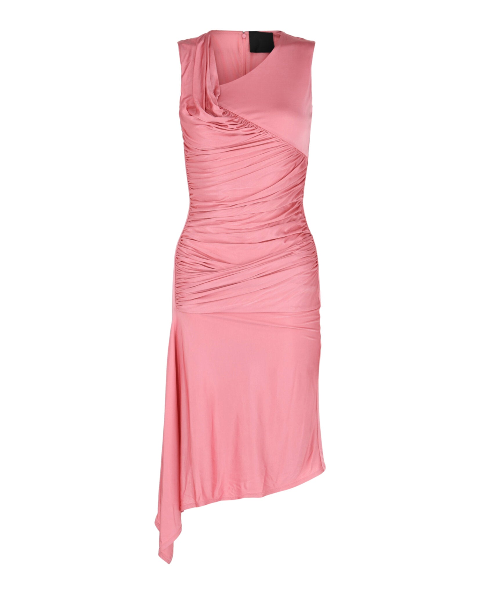 Givenchy - Asymmetrical Draped Dress In Jersey - Pink - Viscose - Women