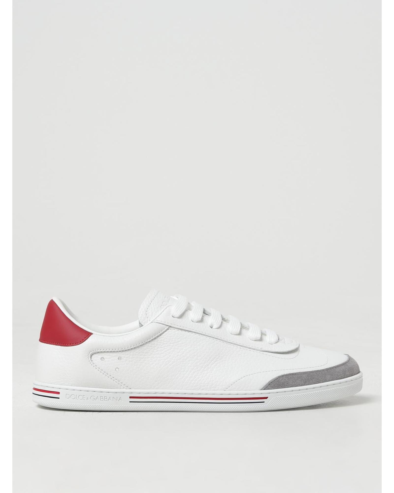 スニーカー Dolce & Gabbana Leather Sneakers DOLCE & GABBANA Sneakers Shoes White Leather Heart Low Top