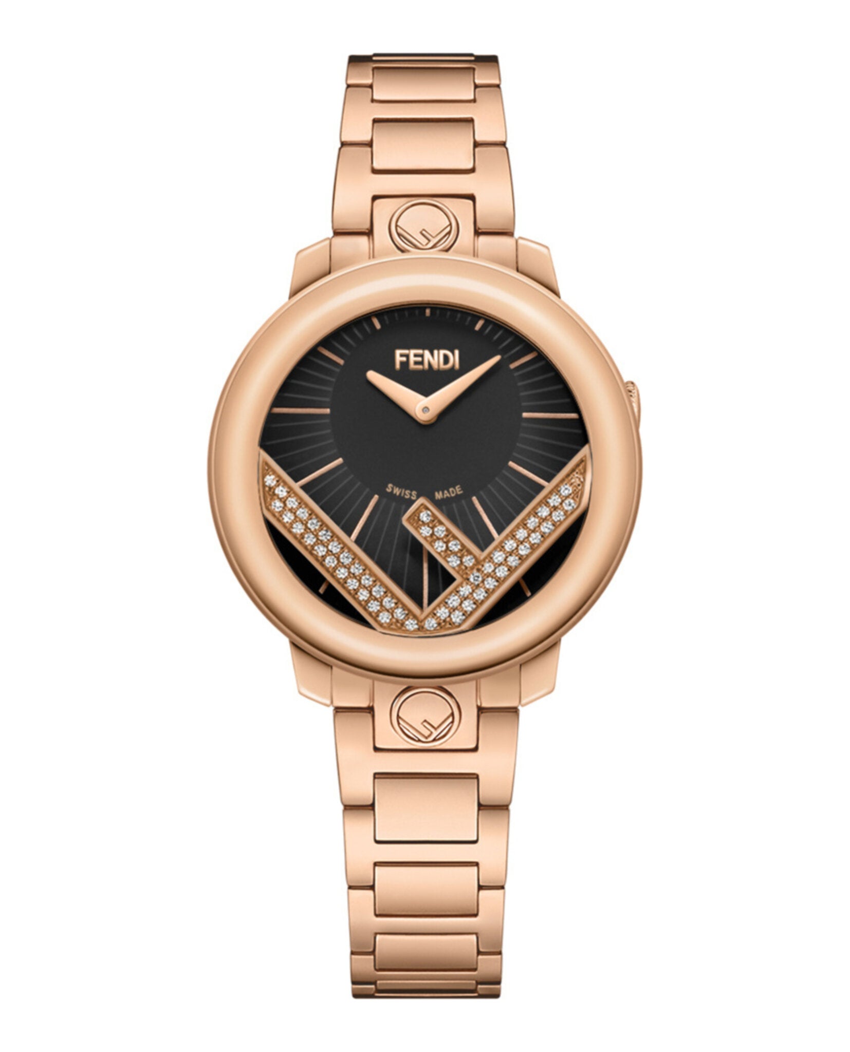 SALE！！FENDI レディース腕時計 ローズゴールド Fendi Womens Rose Gold 28mm Bracelet Fashion Watch – Bluefly