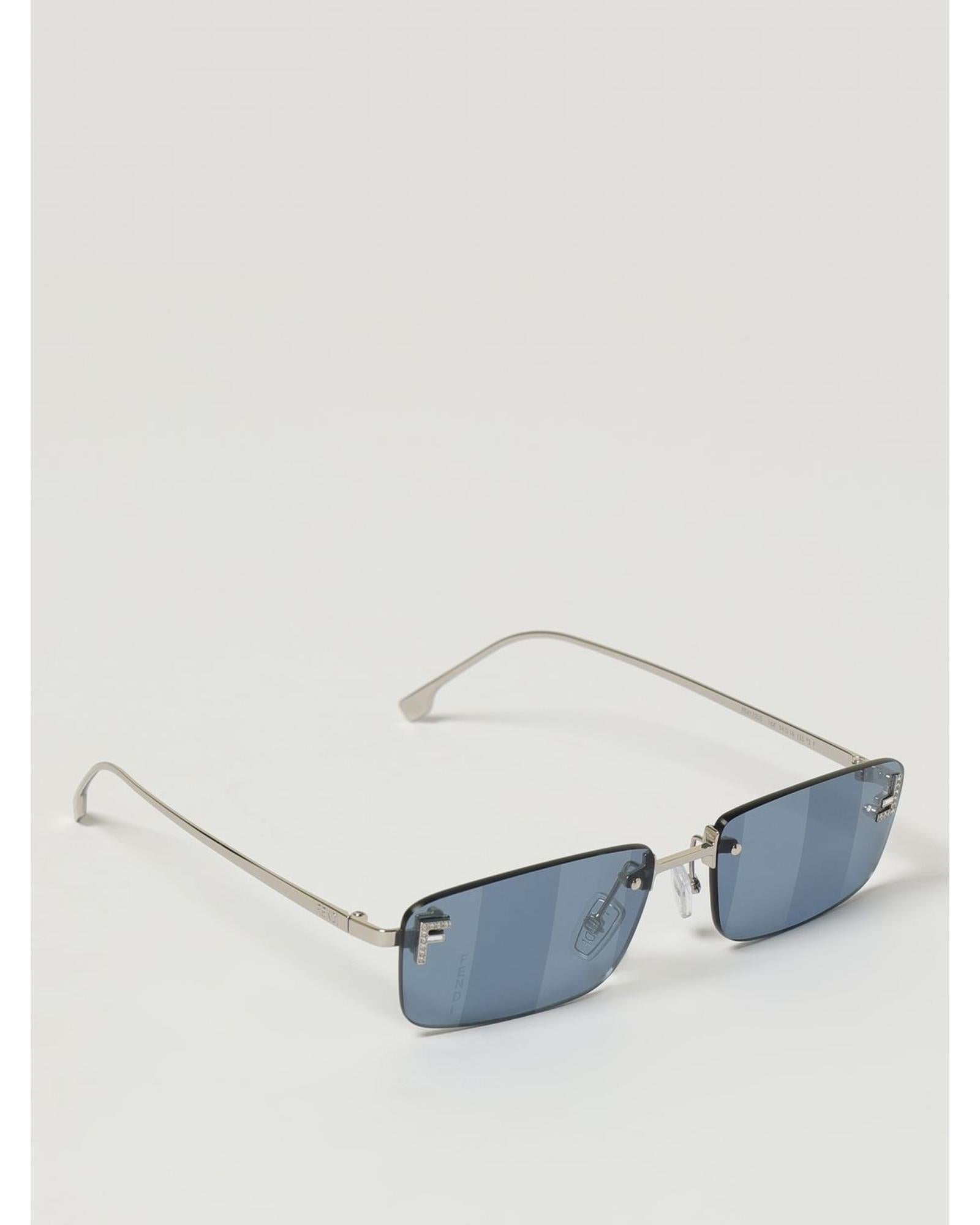 FENDI サングラス グレー Fendi Square Sunglasses Metal Frame Men Silver – Bluefly