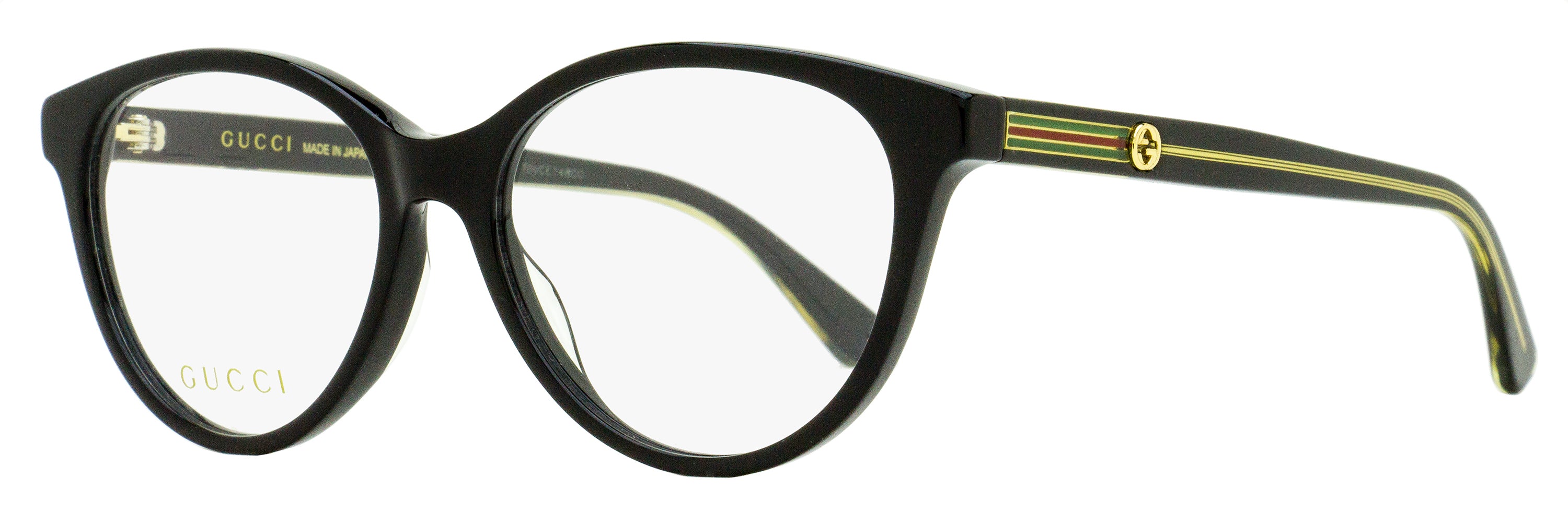 Gucci GG0859OJ 001 Oval Eyeglasses 53mm - Silver / Black GG0859OJ Eyeglasses - Gucci Authorized Retailer | coolframes  main image 2