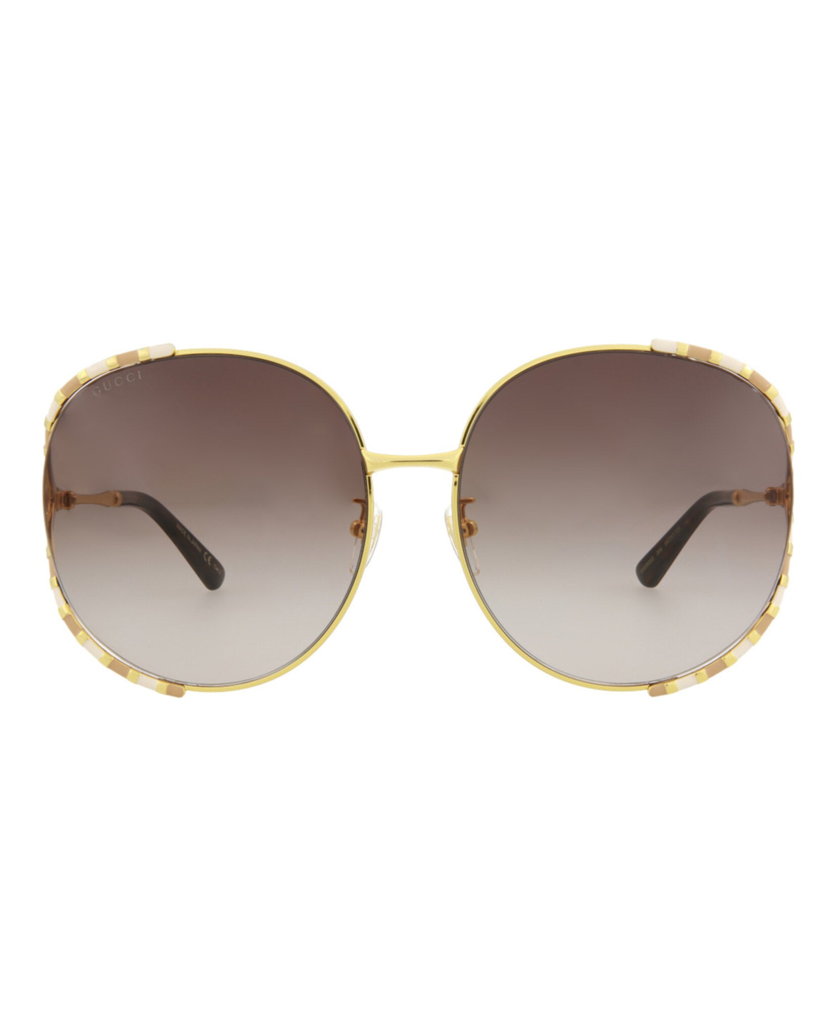 Gucci Womens Round/Oval Gold Gold Brown Fashion Designer  display picture 2