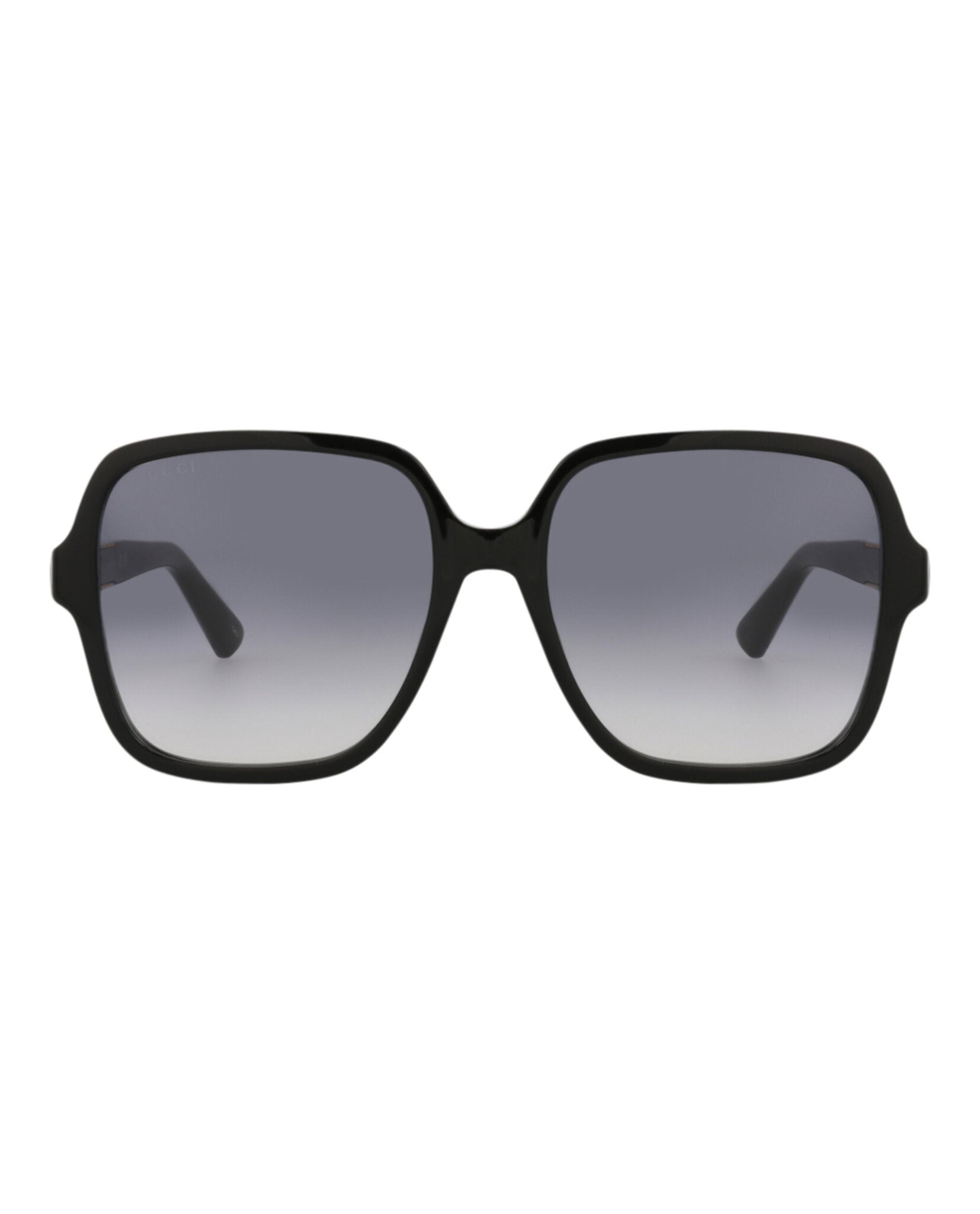 GUCCI WOMENS SQUARE/RECTANGLE BLACK SILVER GREY FASHION DESIGNER EYEWEAR New Gucci Womens Square/Rectangle Black Black Grey Fashion  main image 2