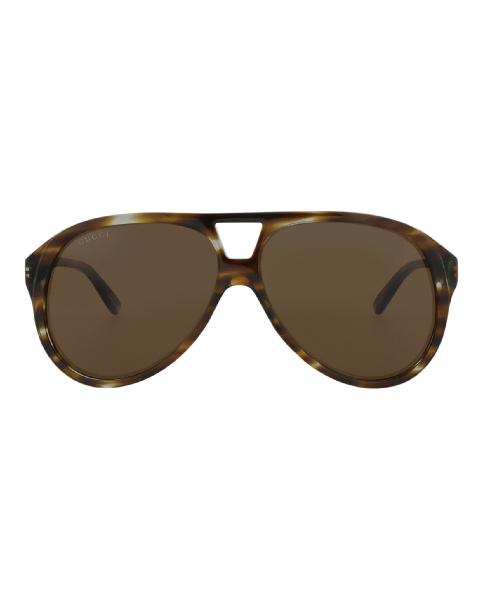Havana Gucci Men's Aviator Acetate Sunglasses Gucci Havana