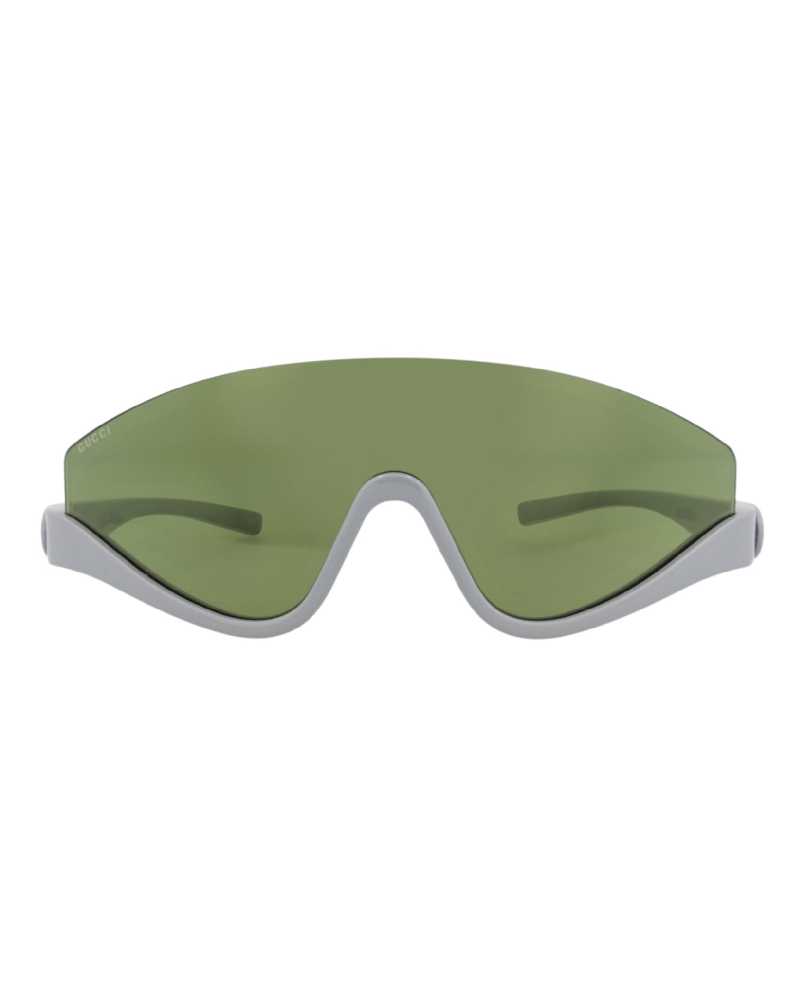 NEW GUCCI SUNGLASSES GG1650S 011 SHIELD GRAY GREEN UNISEX GUCCI EYEWEAR Gucci Grey Shield Ladies Sunglasses GG1650S 007 99  main image 3