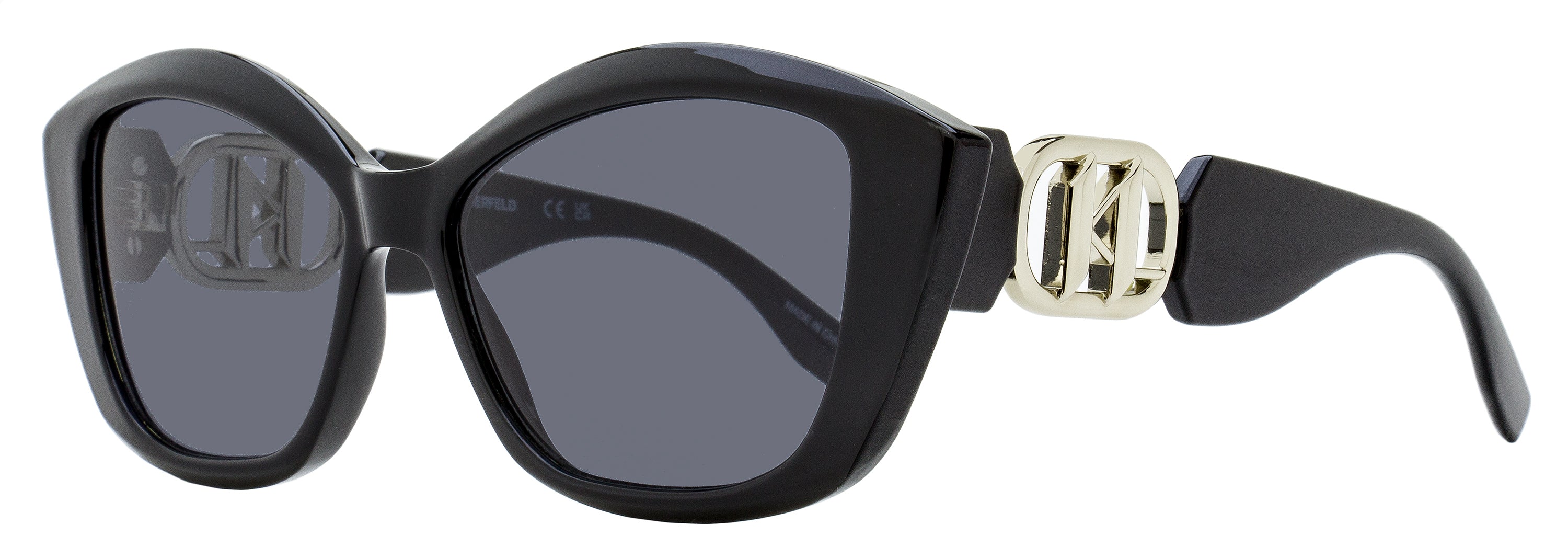 Karl Lagerfeld Modified Rectangle Sunglasses KL6102S 001 Black