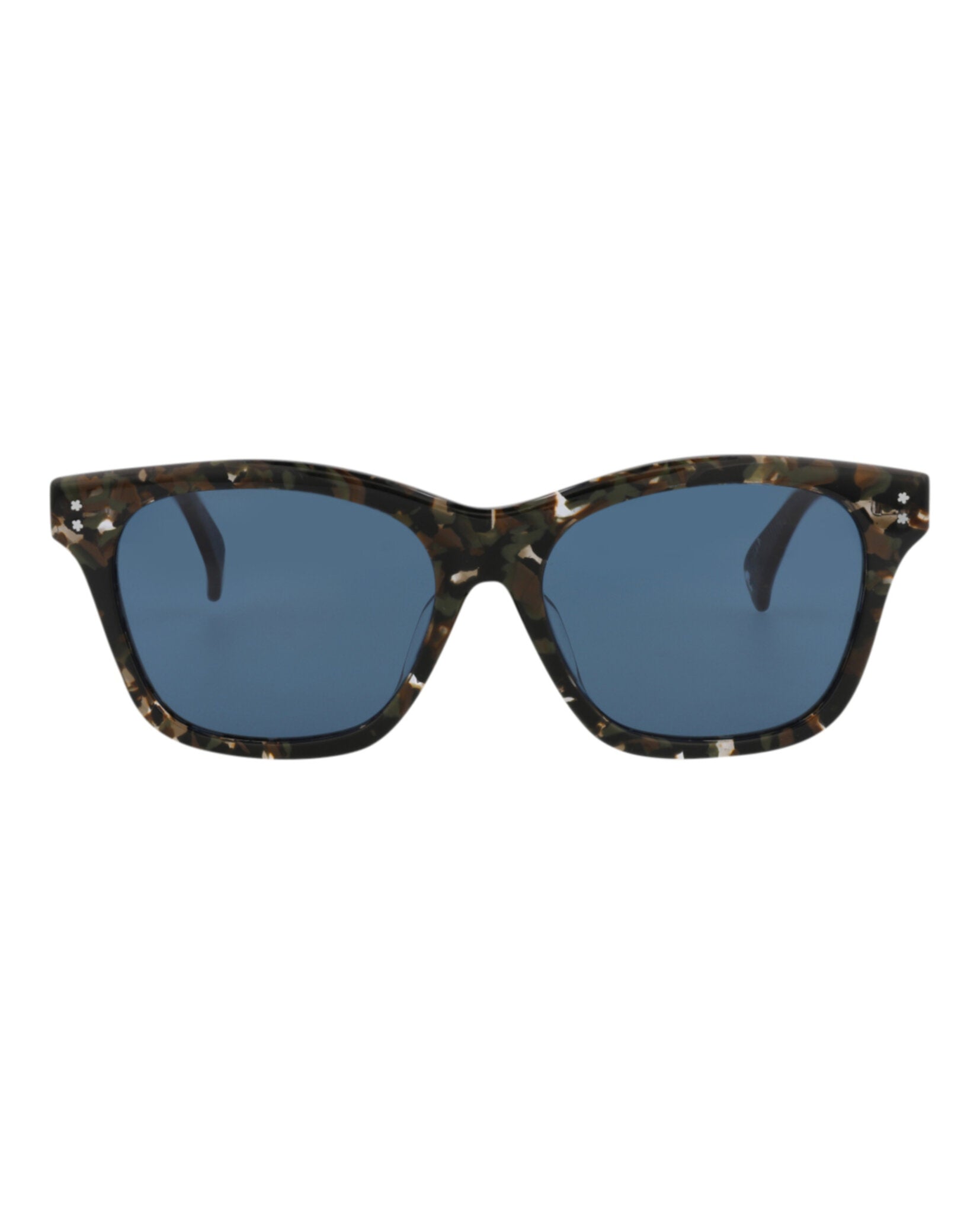 Kenzo Womens Square/Rectangle Havana Havana Blue Fashion Designer
