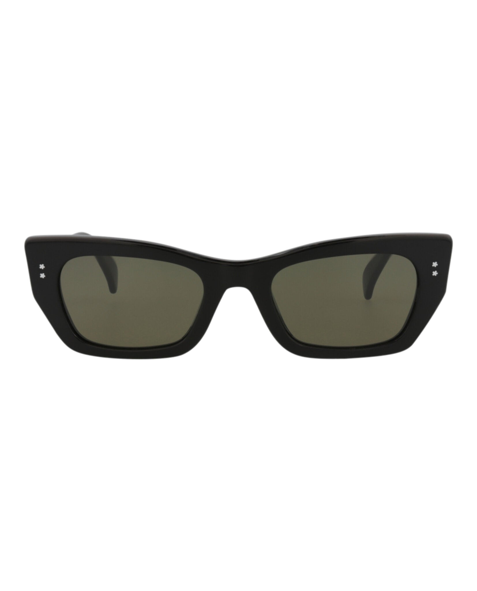 Kenzo Unisex Cat Eye Black Black Green Fashion Designer Eyewear