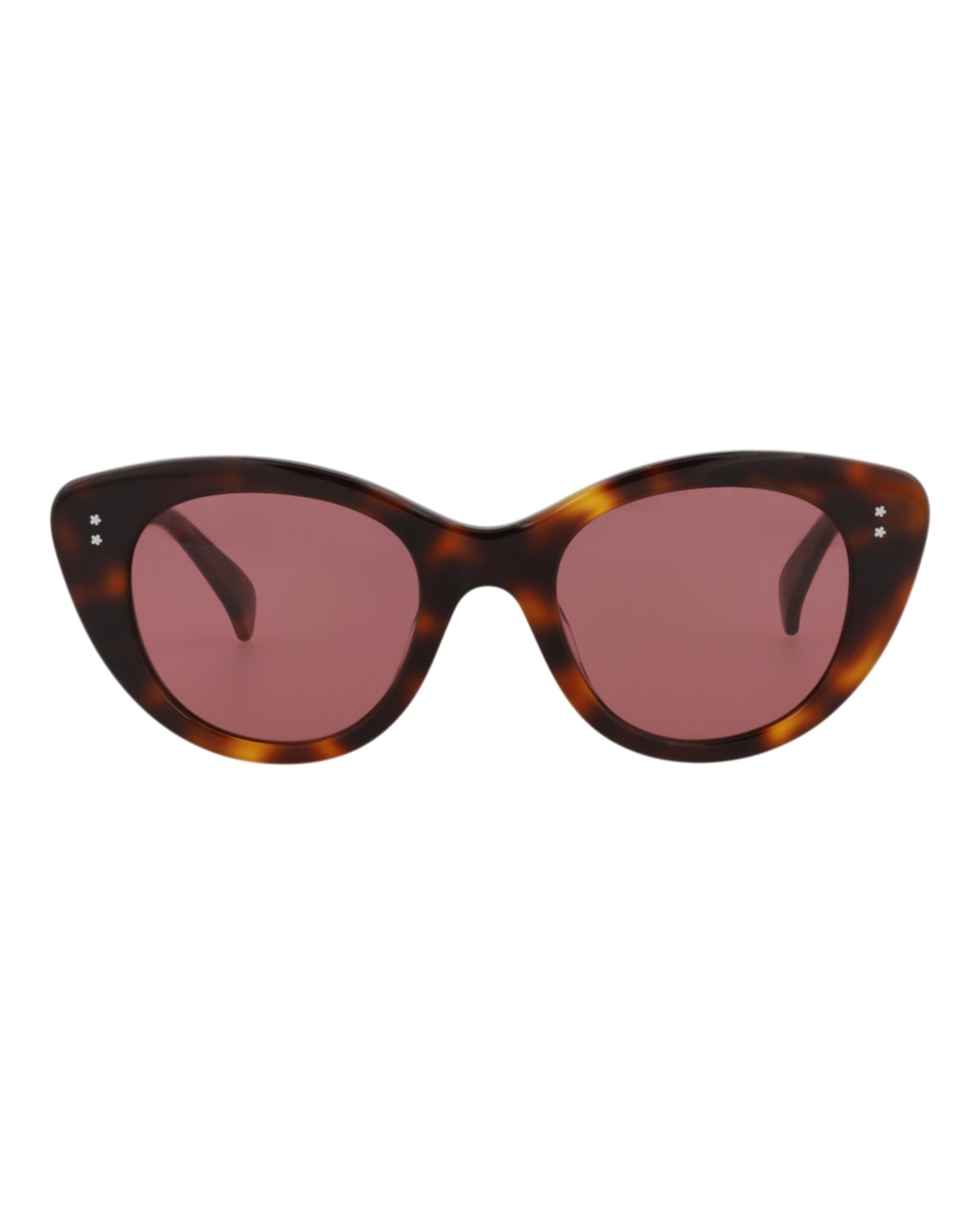 Kenzo Womens Cat Eye Havana Havana Bordeaux Fashion Designer