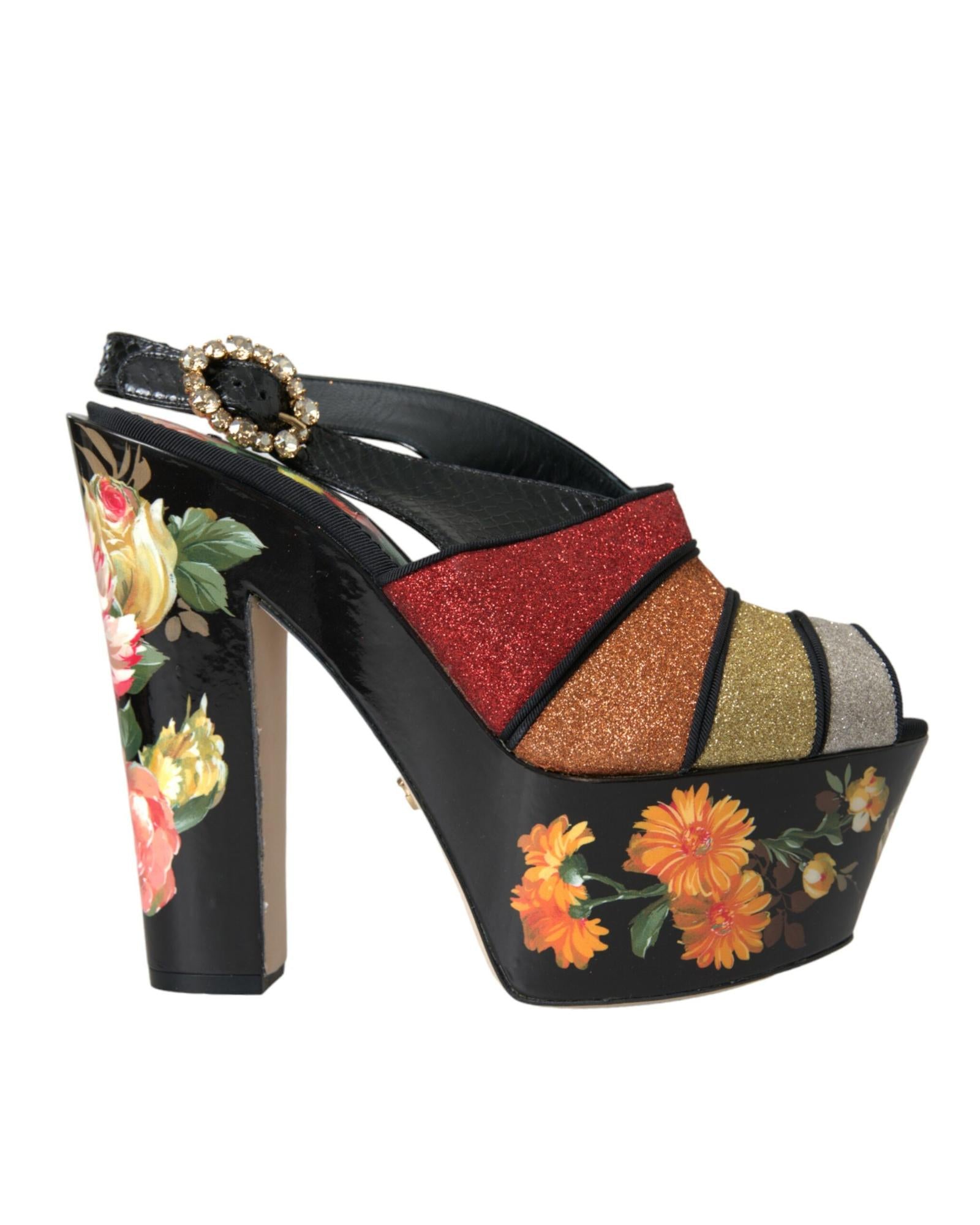 【関税&送料込】Dolce&Gabbana Floral Platform Sandals Dolce & Gabbana Floral Print Platform Sandals – Bluefly