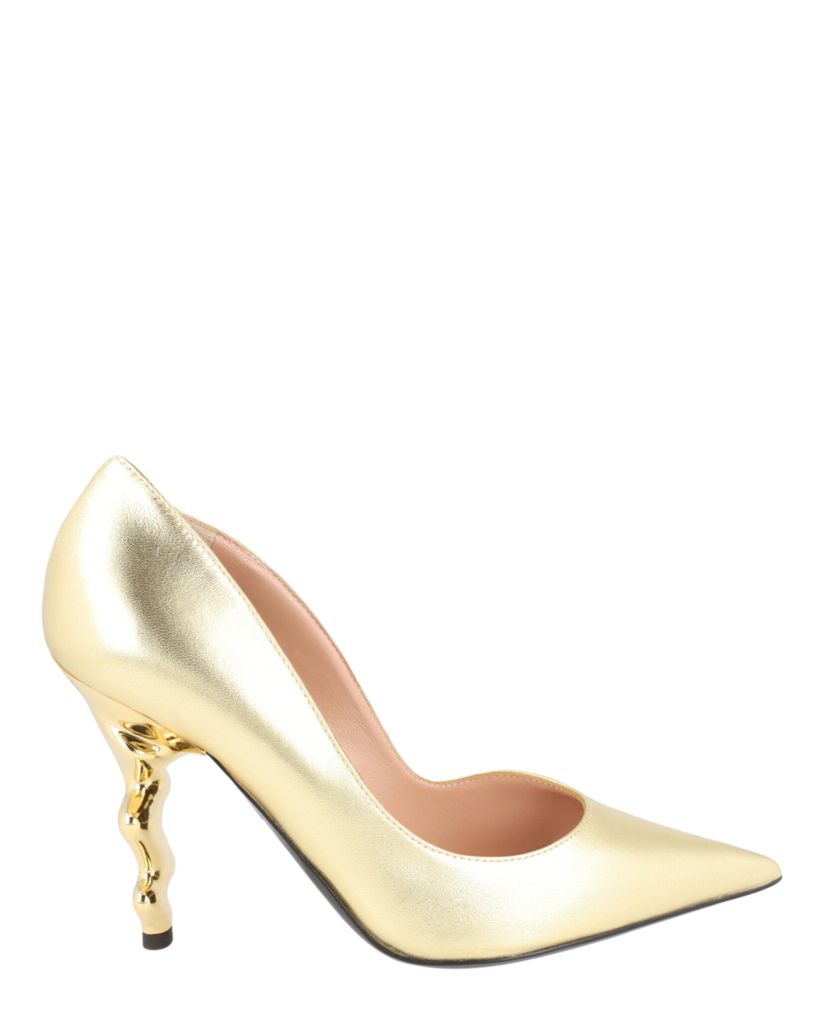 Moschino Womens Metallic Sculpted-Heel Pumps – Bluefly